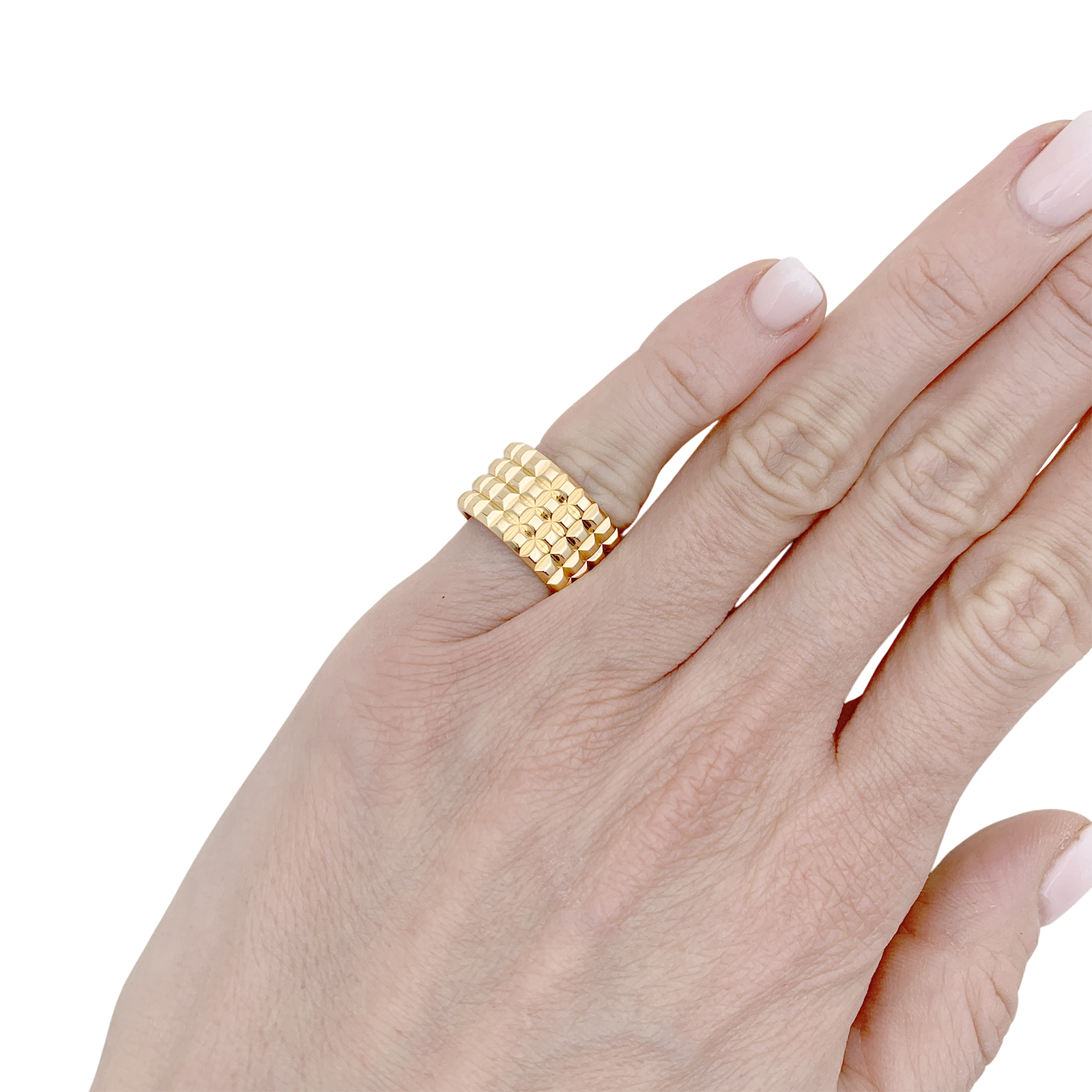 Bague Boucheron "Clou de Paris" or jaune. 4