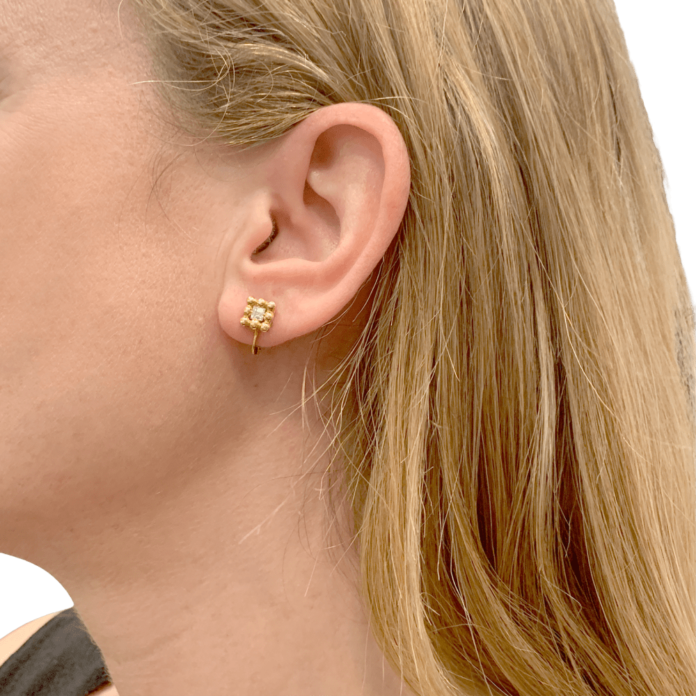 Boucles d'oreilles Chaumet, or jaune et diamants. 6