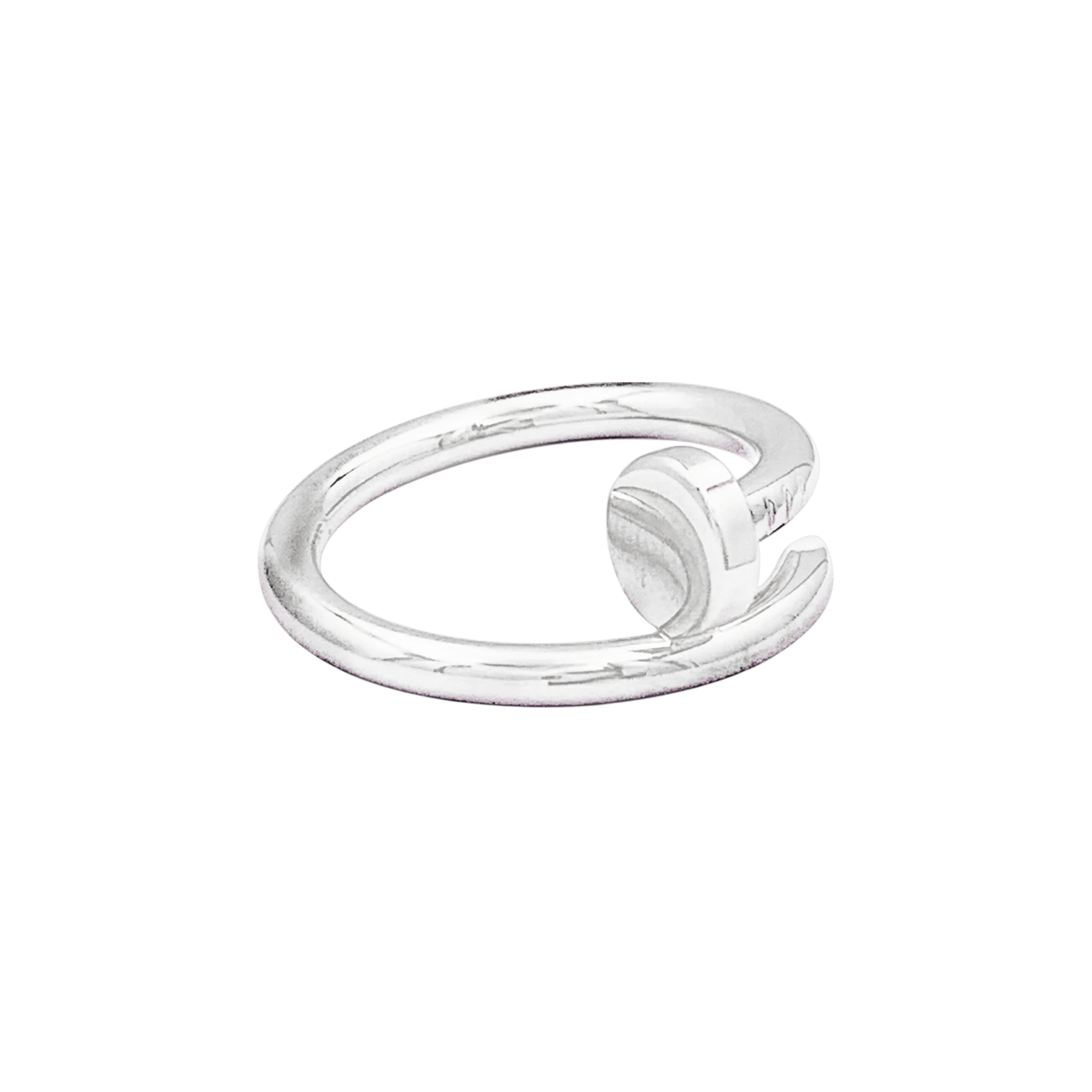 Bague Cartier, "Juste un Clou", or blanc, modèle classique.  4