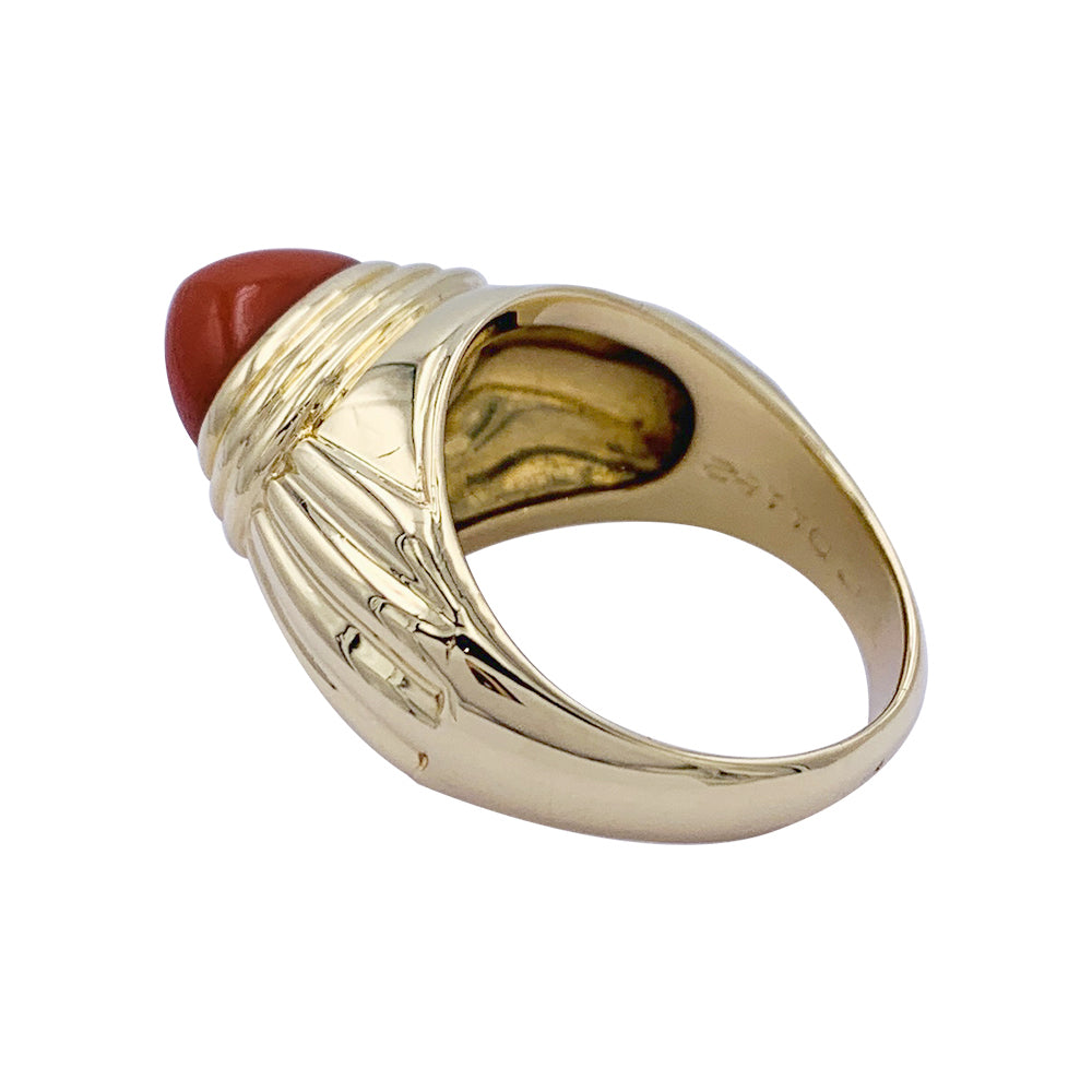 Bague Boucheron,"Jaïpur", or jaune, corail. 4