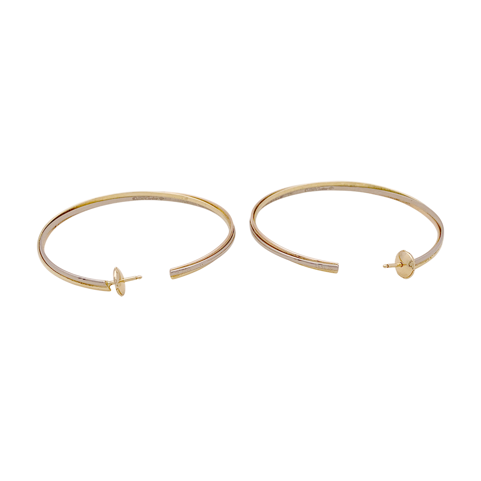 Boucles d'oreilles Cartier, "Trinity", trois ors. 4