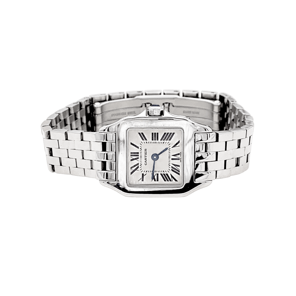 Montre Cartier, "Santos Demoiselle" en acier.  4