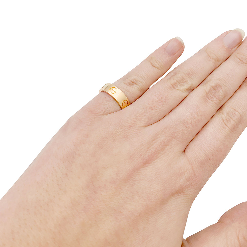 Bague Cartier, “Love”, or rose. 4