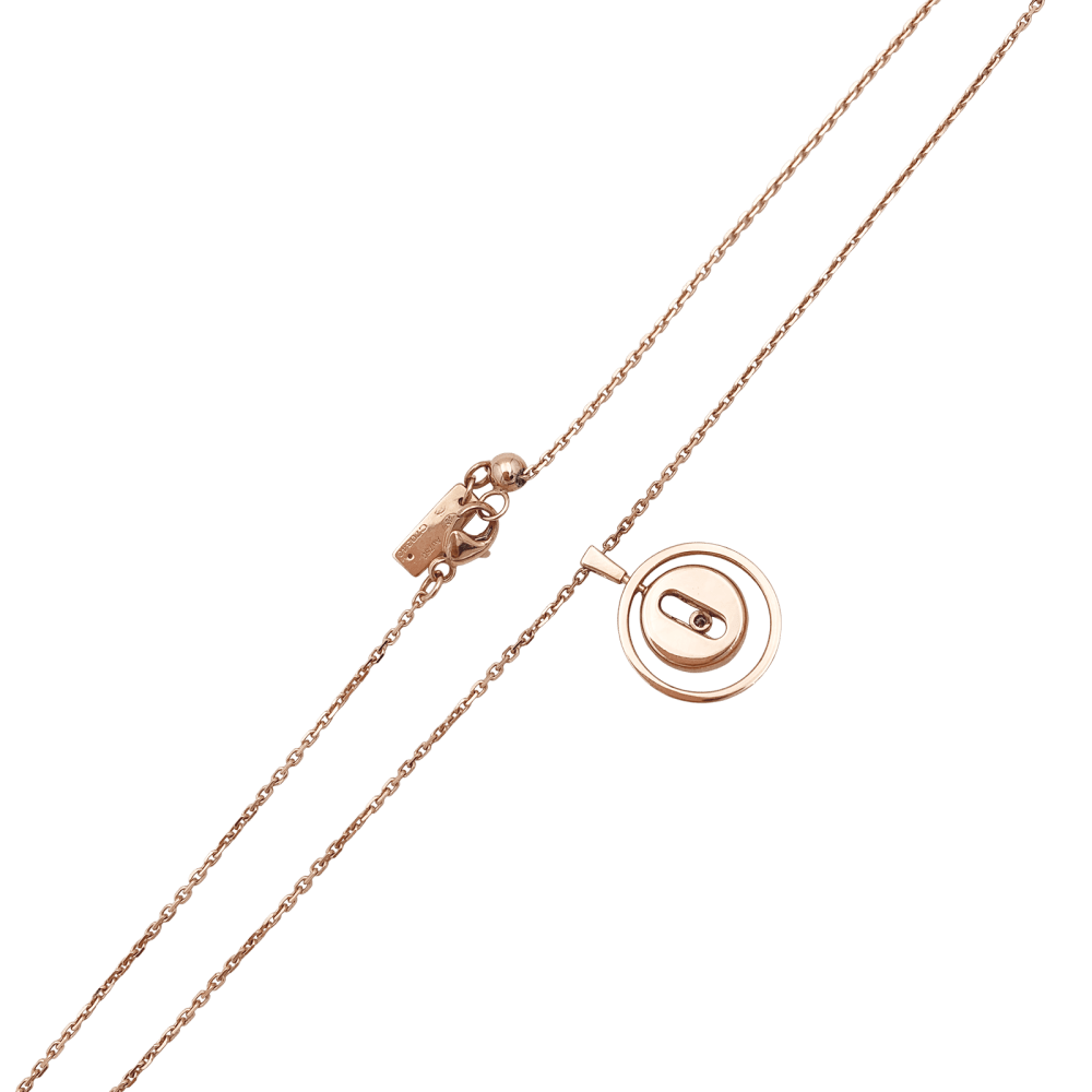 Collier Messika, "Lucky Move", or rose et diamants.  5