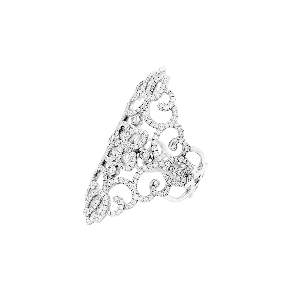 Bague Messika, "Eden", or blanc, diamants.  2