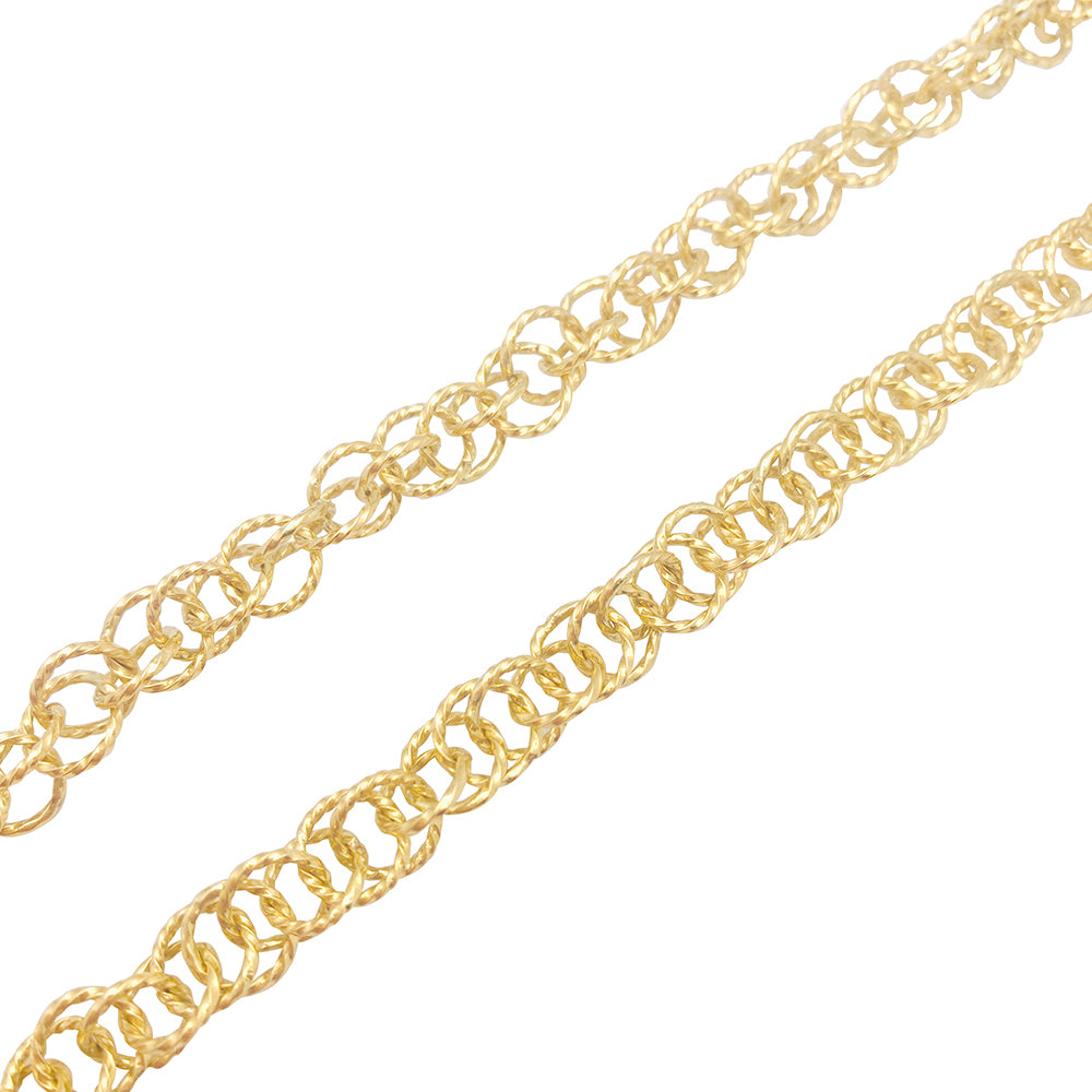 Collier vintage or jaune. 3