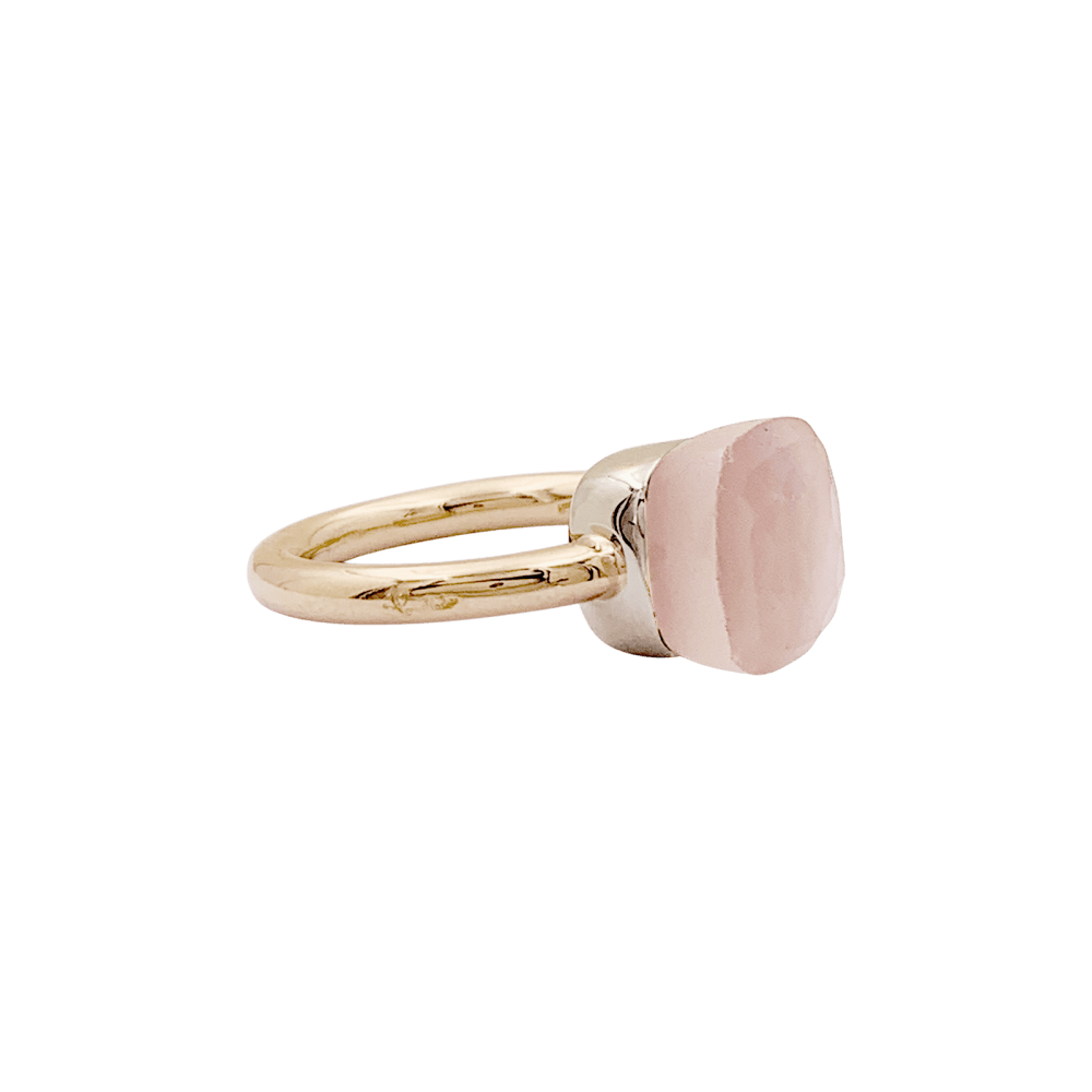 Bague Pomellato, "Nudo Classic", or rose et quartz rose. 2