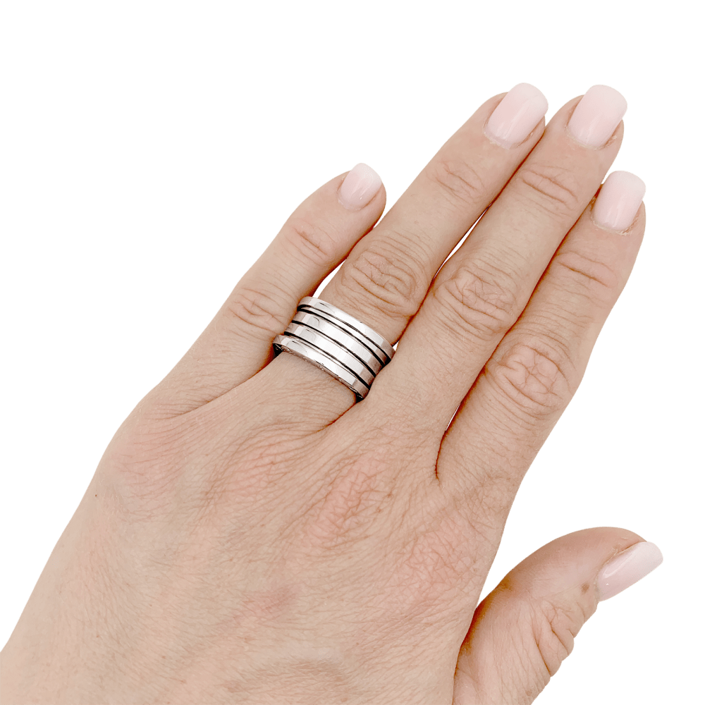 Bague Bulgari, "B.Zero1", or blanc. 6