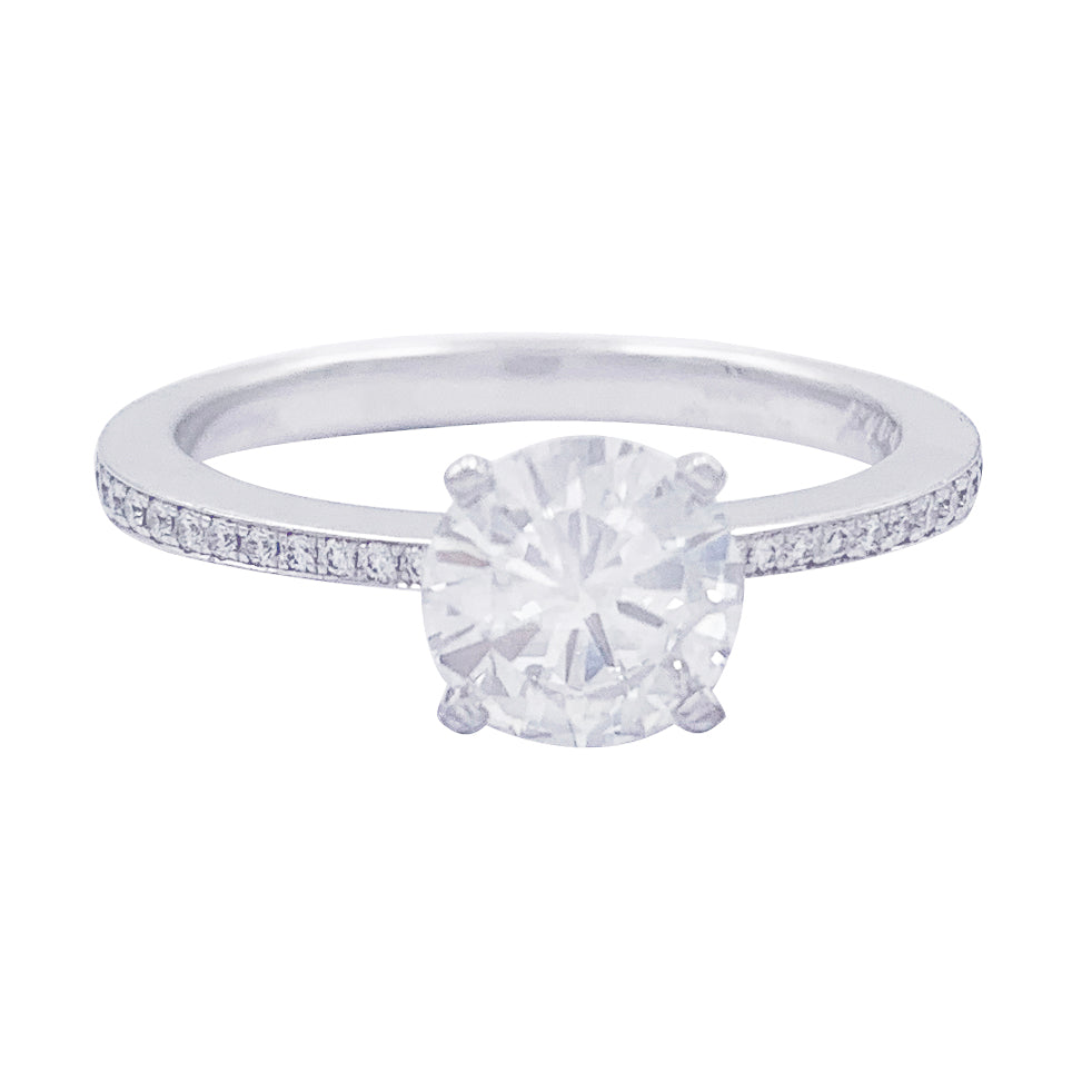 Bague Chopard diamant 1,01 ct, or blanc. 3