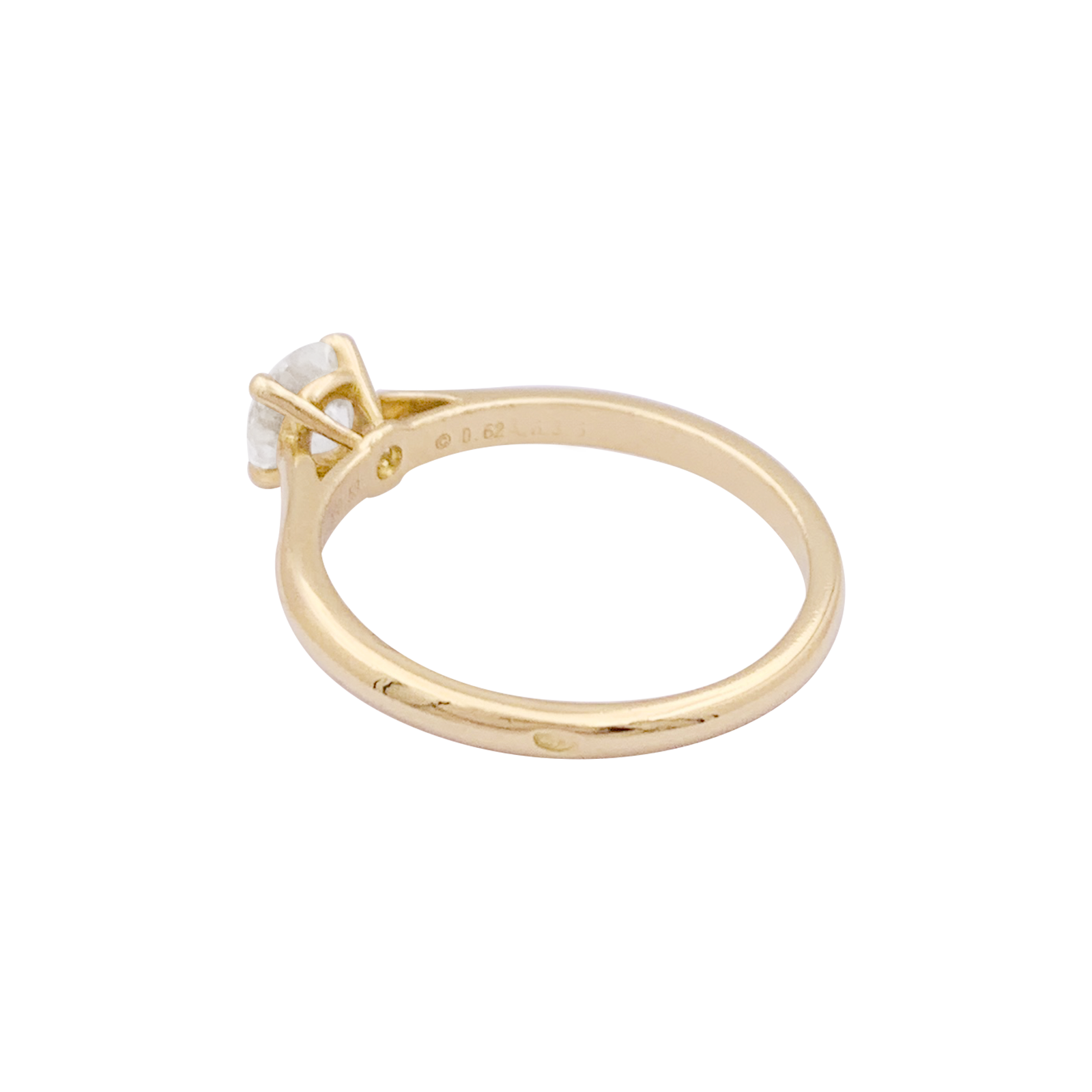 Solitaire Cartier,"1895", or jaune, diamant. 3