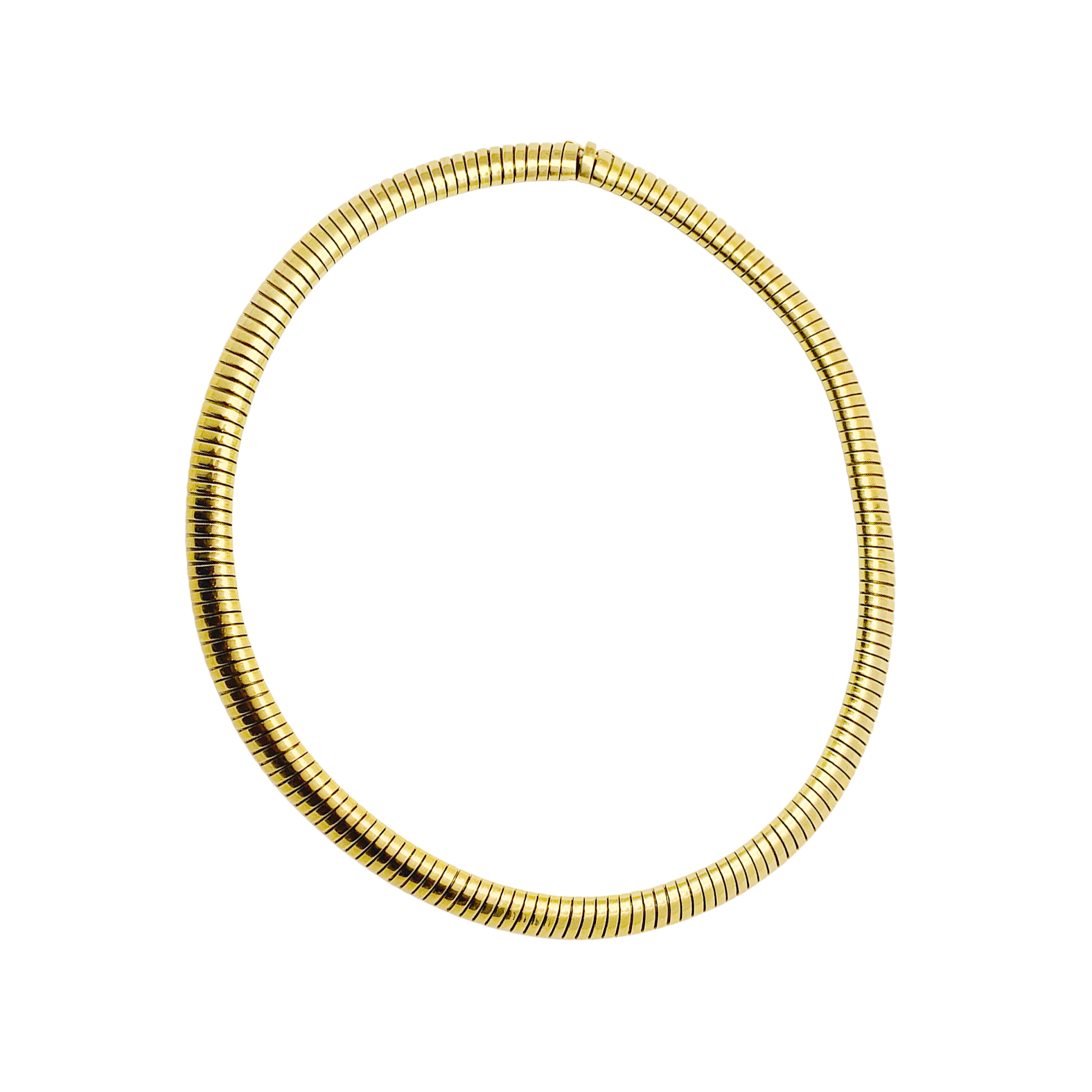 Collier, "Tubogas", or jaune. 4