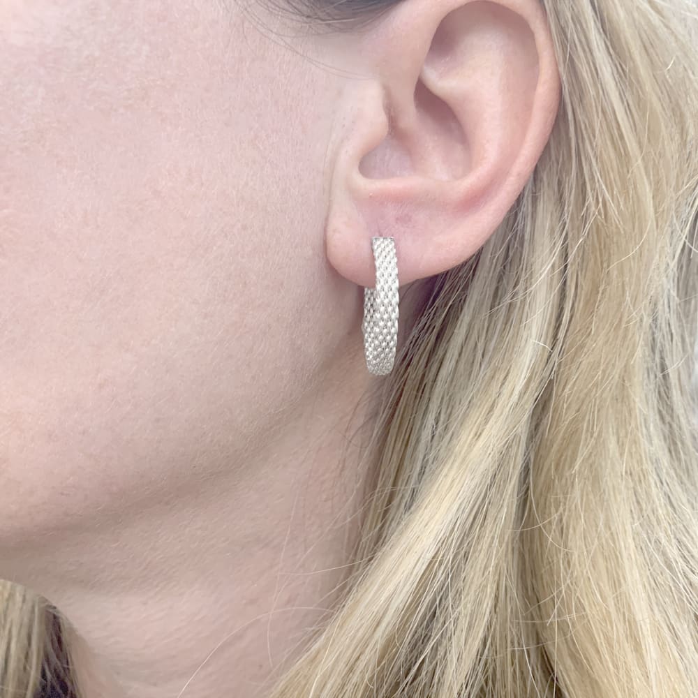 Créoles Tiffany & Co "Somerset" argent. 4