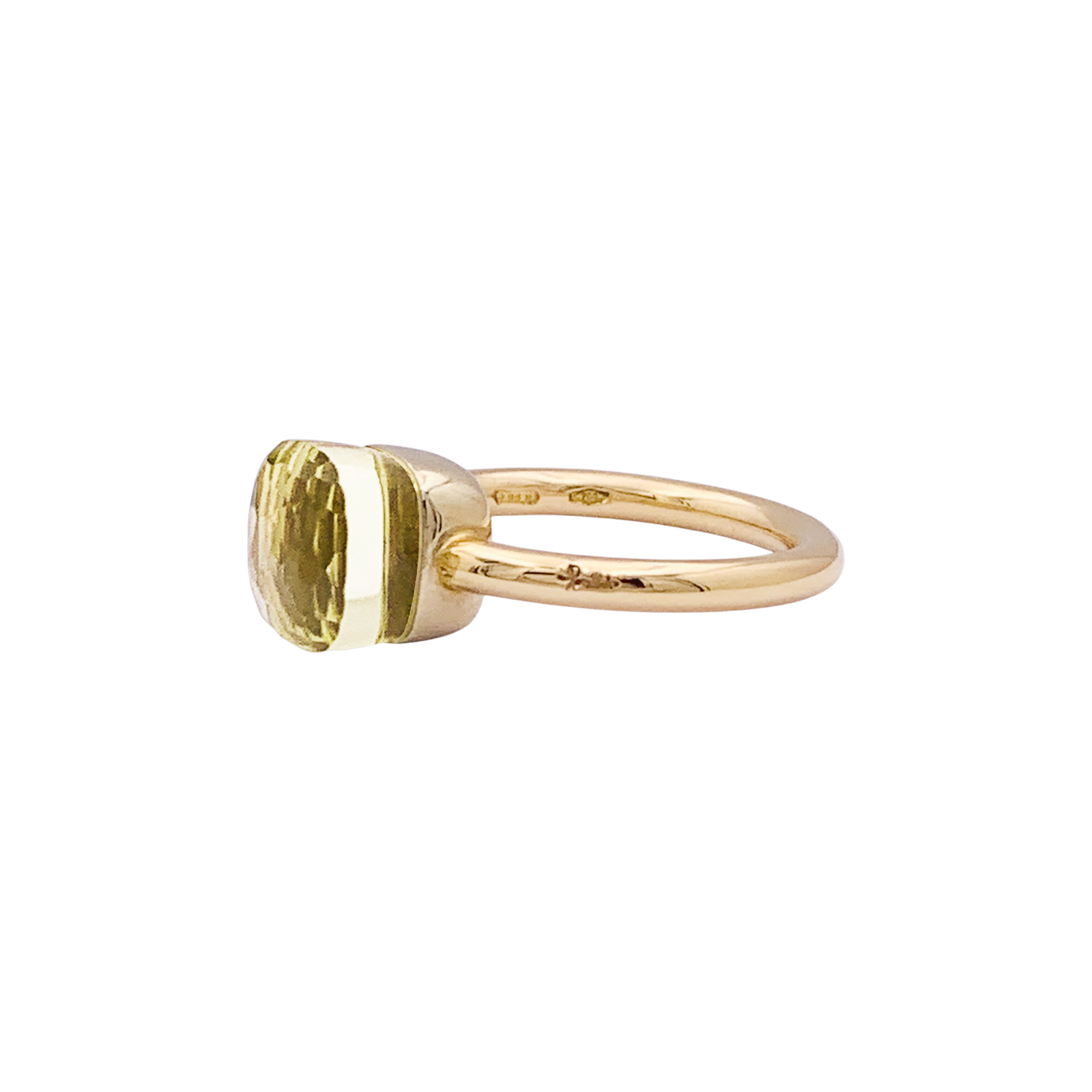 Bague Pomellato, "Nudo", petit modèle, quartz citron. 3