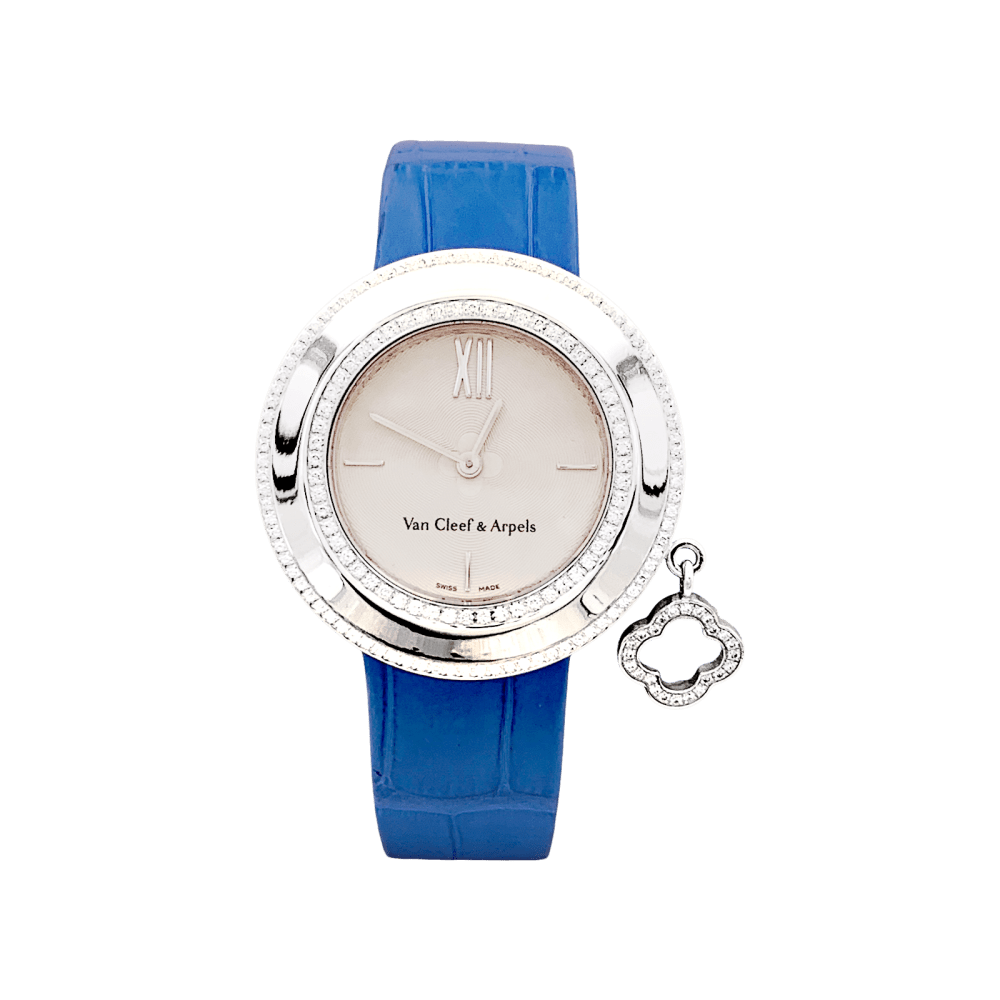 Montre Femme Van Cleef & Arpels, « Charms », or blanc, diamants. 1
