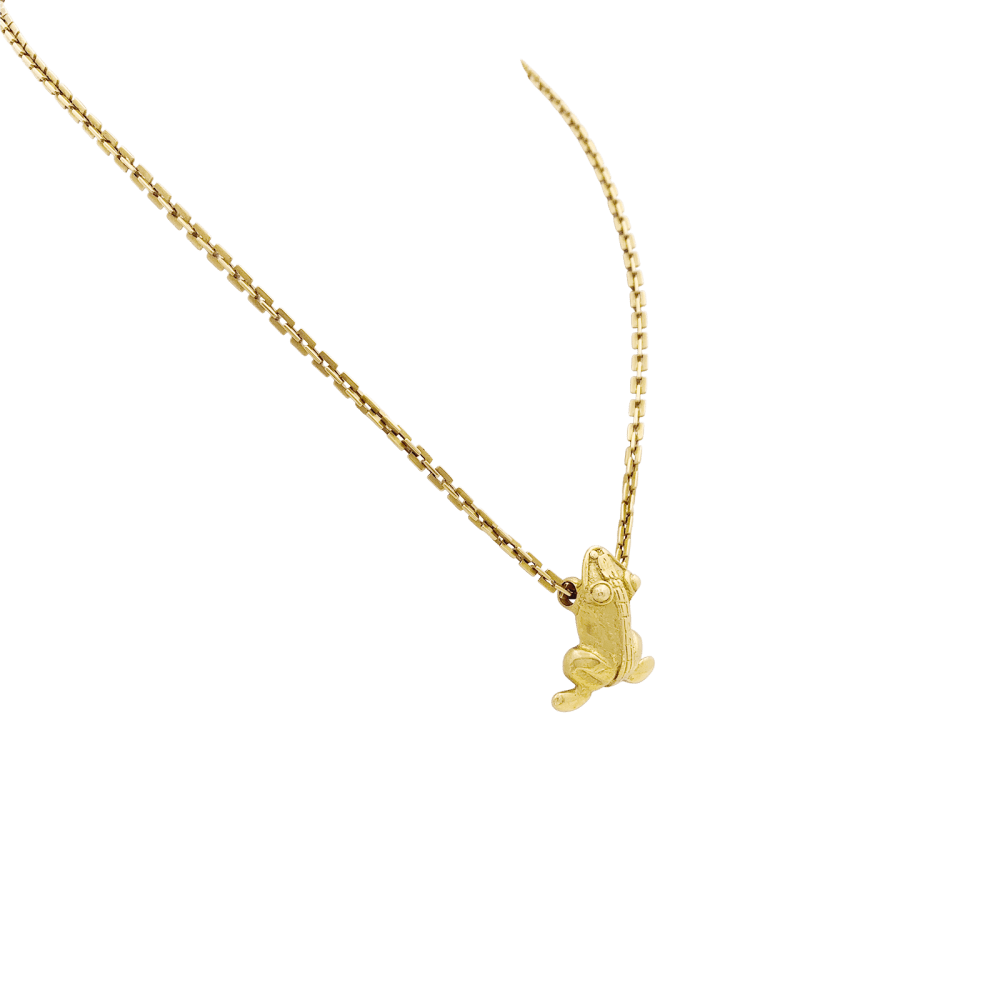 Collier « Grenouille », or jaune.  2