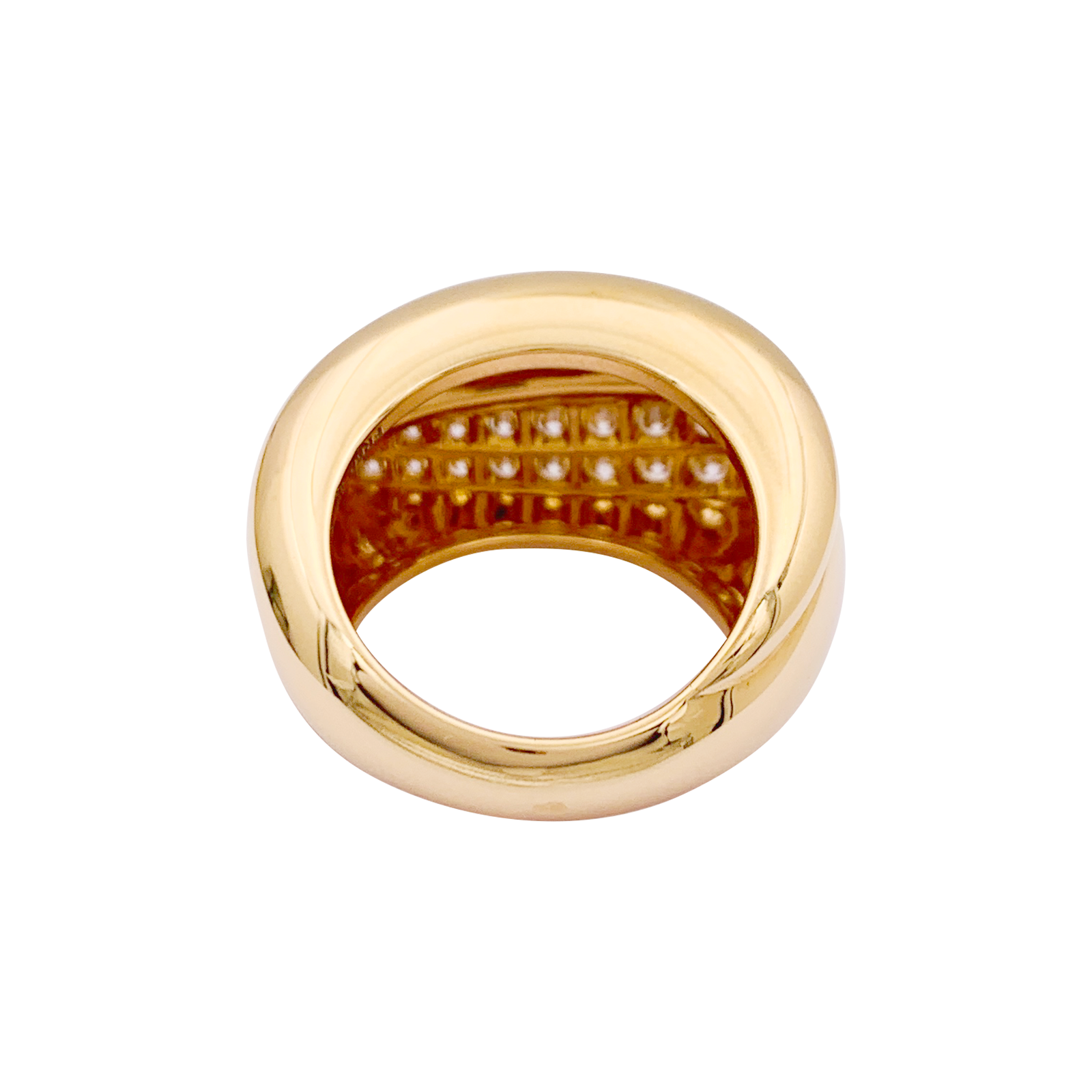 Bague Fred, "Success" or rose, diamants. 4