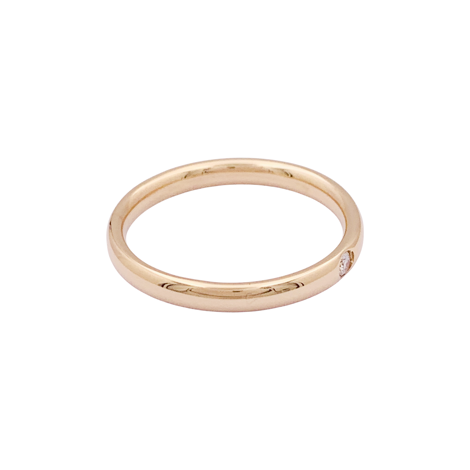 Bague Pomellato, "Lucciole", or rose, diamant. 3