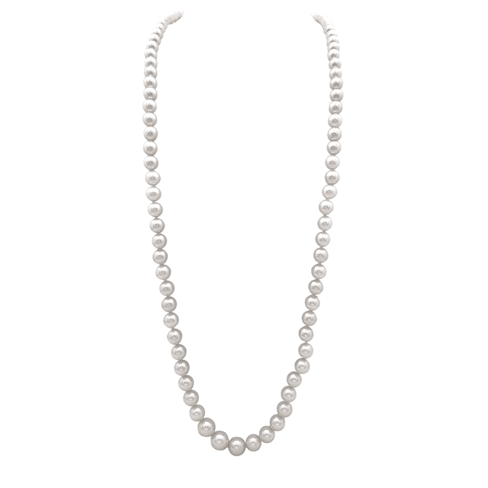 Sautoir perles akoya, or jaune. 1