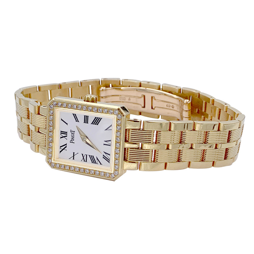Montre Piaget or jaune et diamants Protocole d'occasion 2