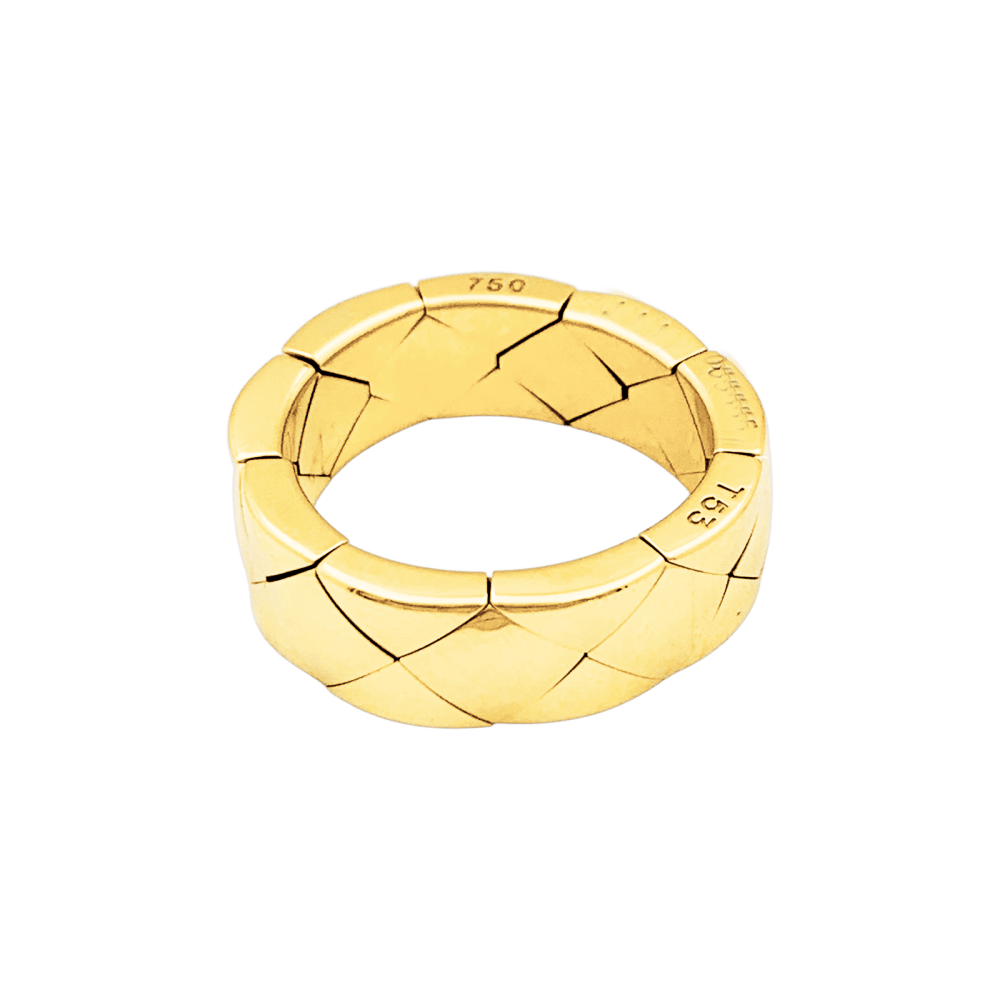 Bague Chanel, "Matelassé", or jaune.  2