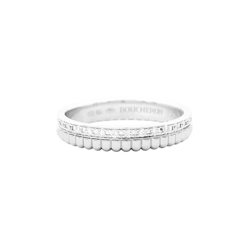 Alliance Boucheron "Quatre Radiant Edition" or blanc et diamants. 1