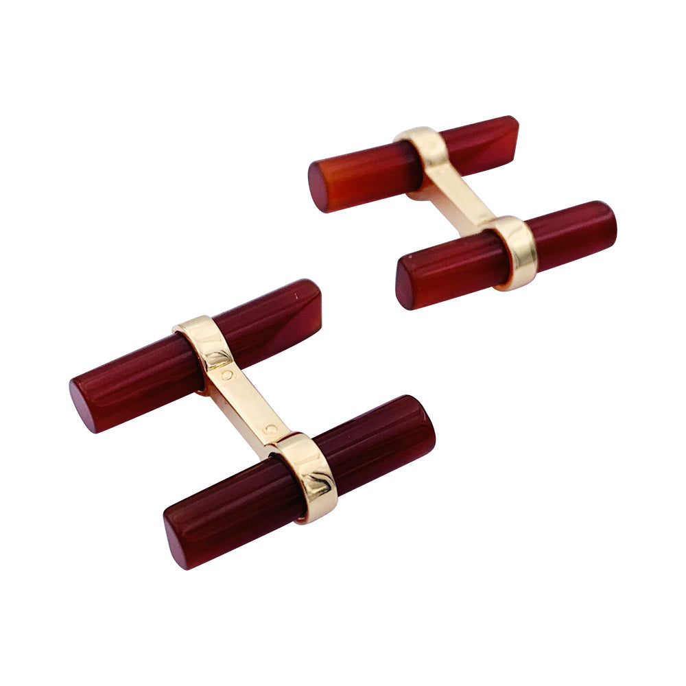 Boutons de manchette Cartier or jaune, bâtonnets interchangeables. 5