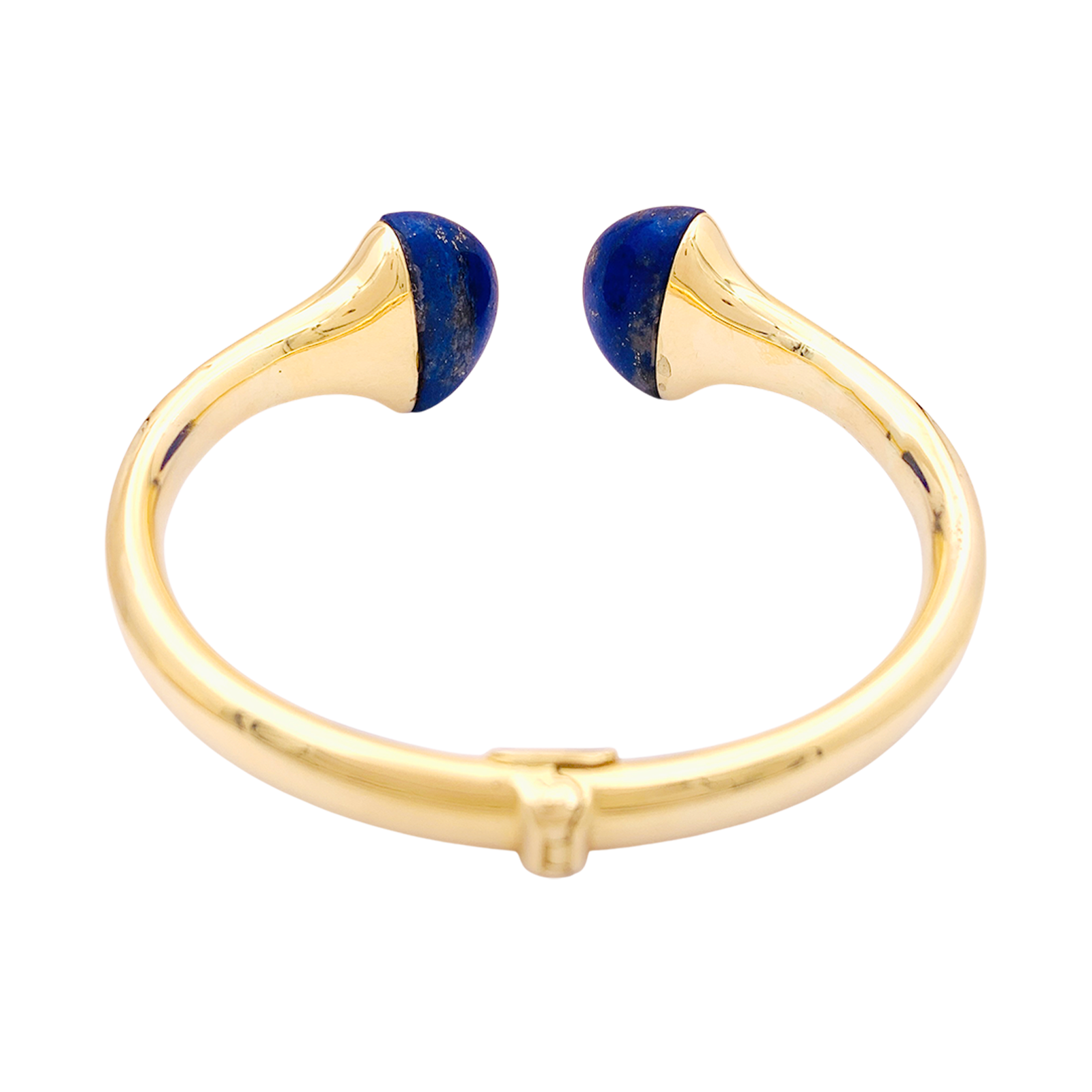 Bracelet jonc, or jaune et lapis-lazuli. 3