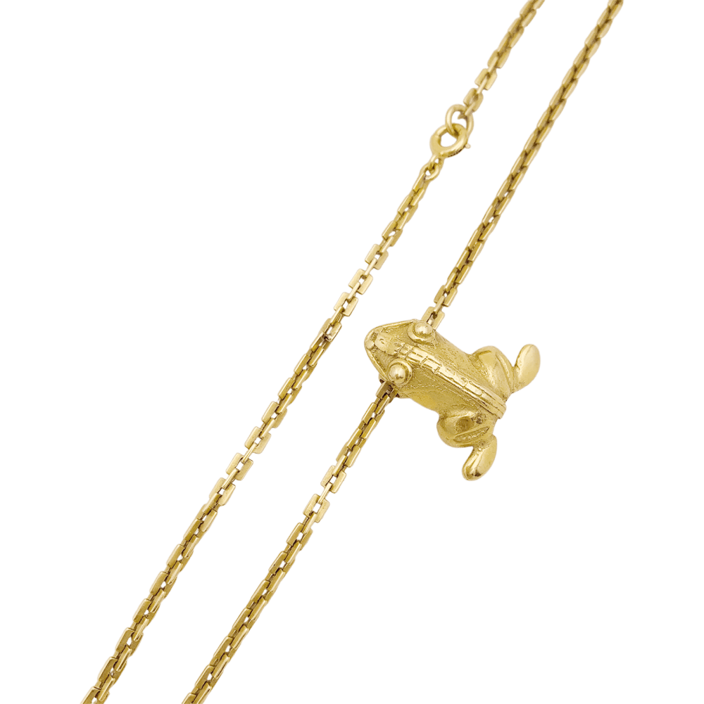 Collier « Grenouille », or jaune.  3