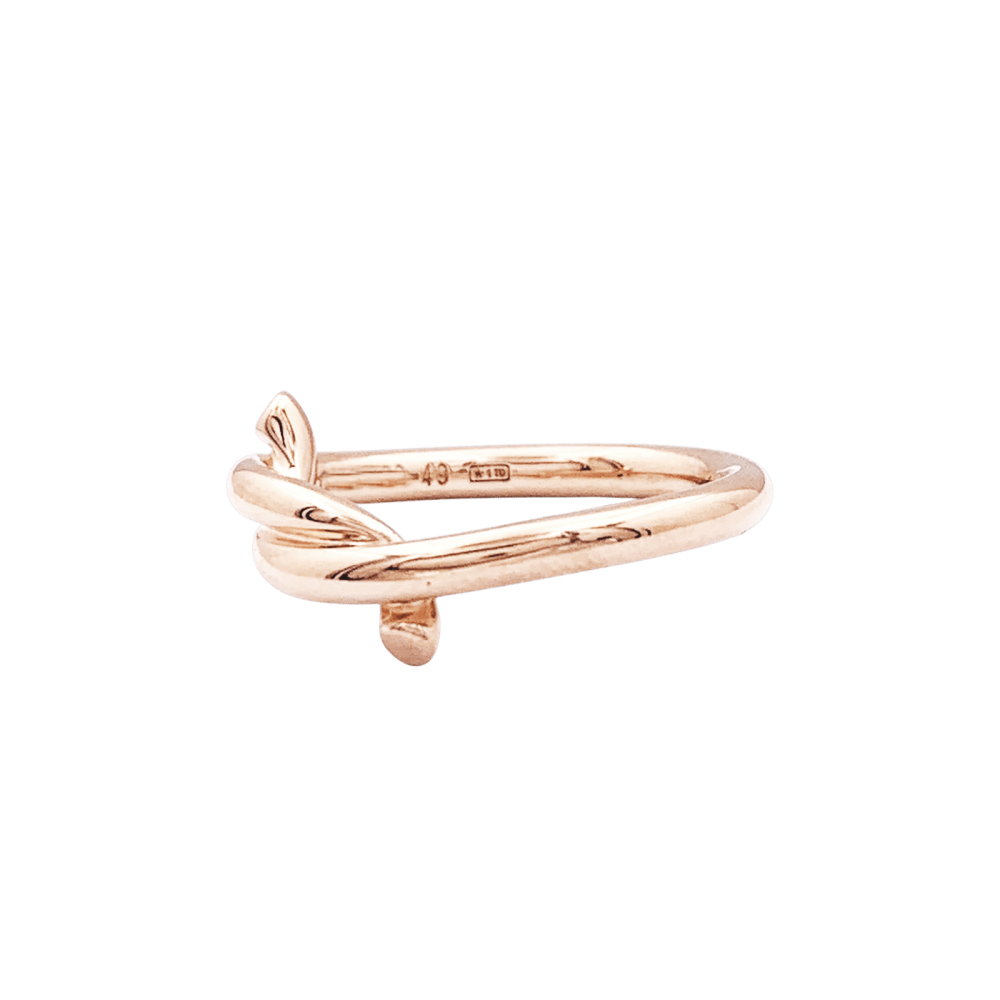 Bague Cartier, "Entrelacé", or rose.  3