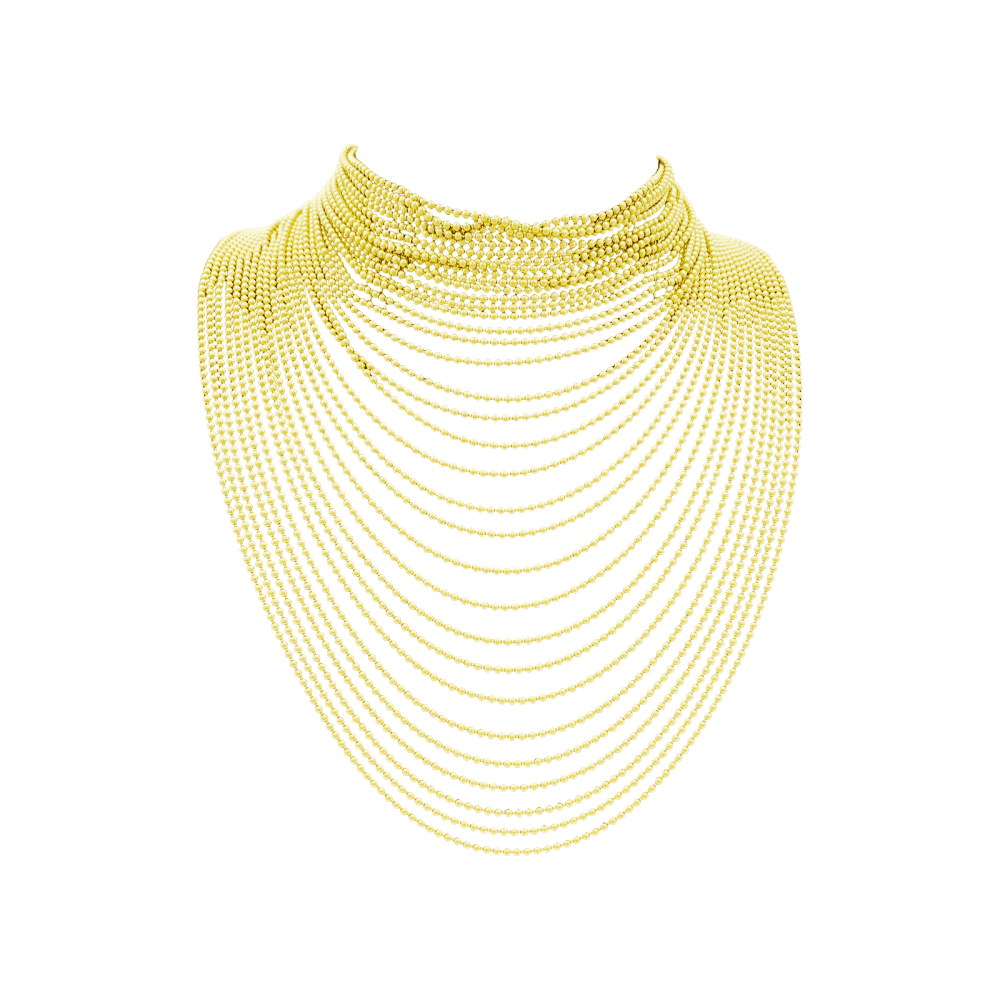 Collier Cartier, "Draperie", or jaune.  2