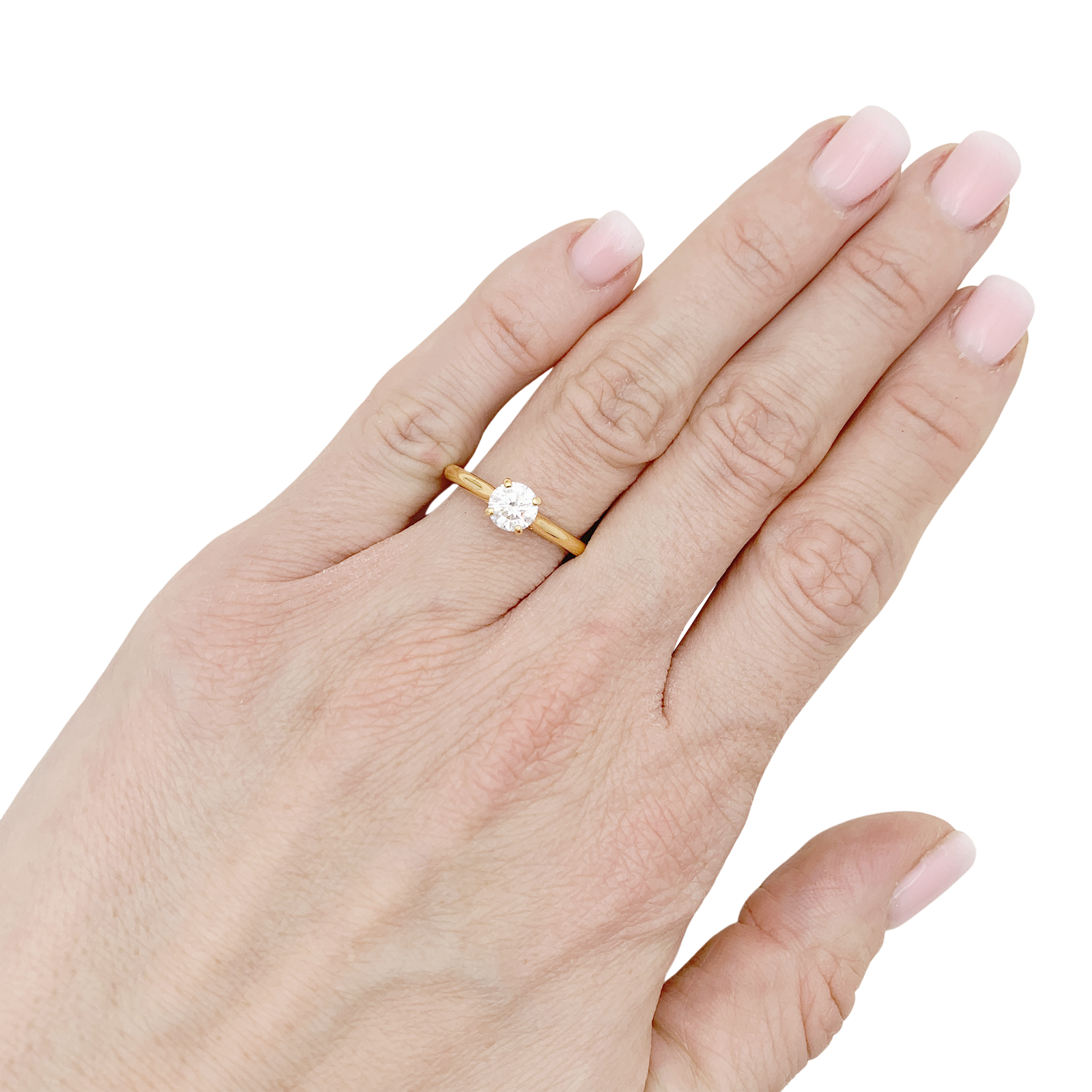 Solitaire Cartier,"1895", or jaune, diamant. 5