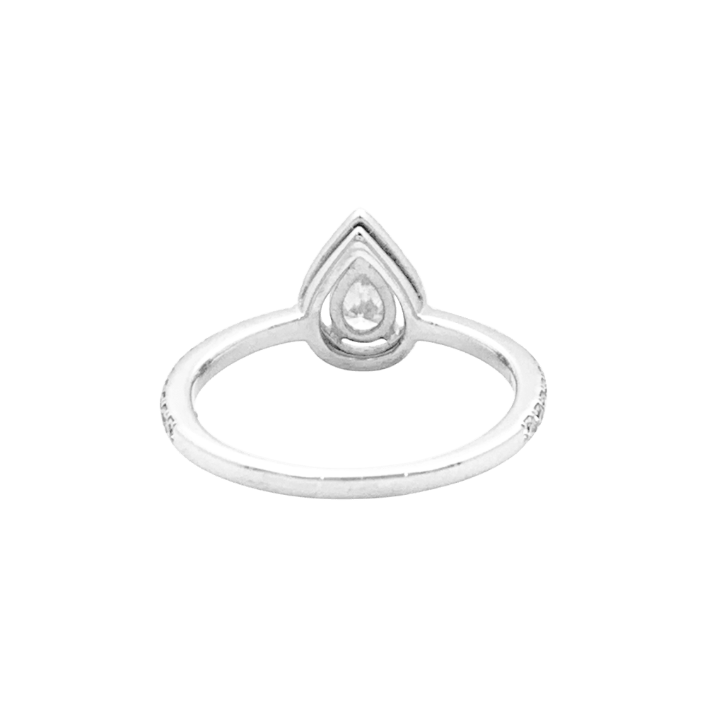 Bague Messika, « M-Love », or blanc et diamants.  4