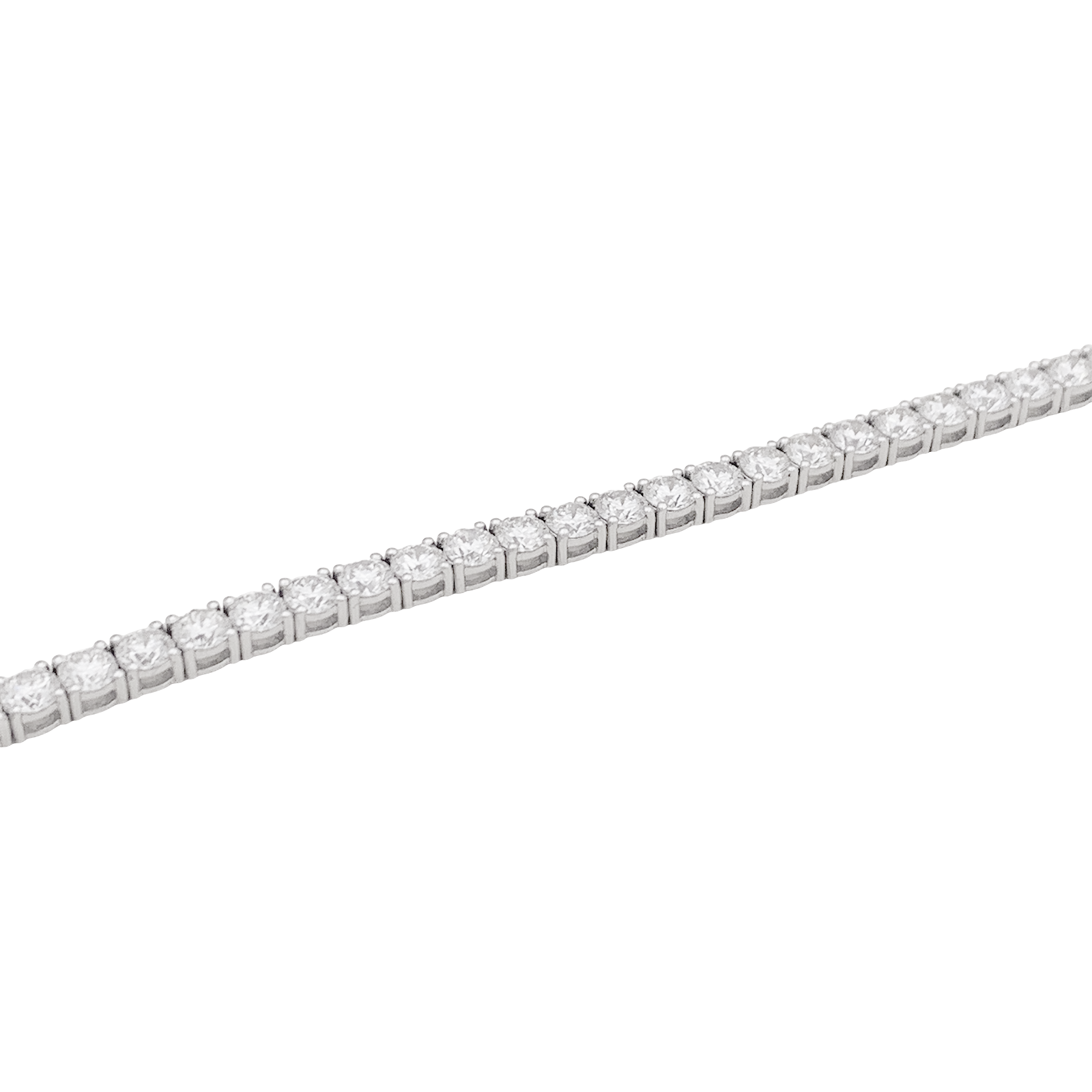 Bracelet ligne or blanc et diamants. 3
