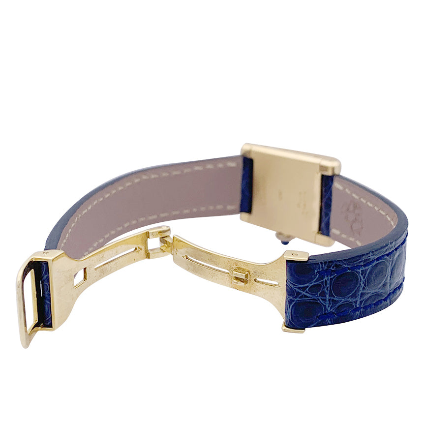 Montre Cartier "Tank Normale" or jaune. 4