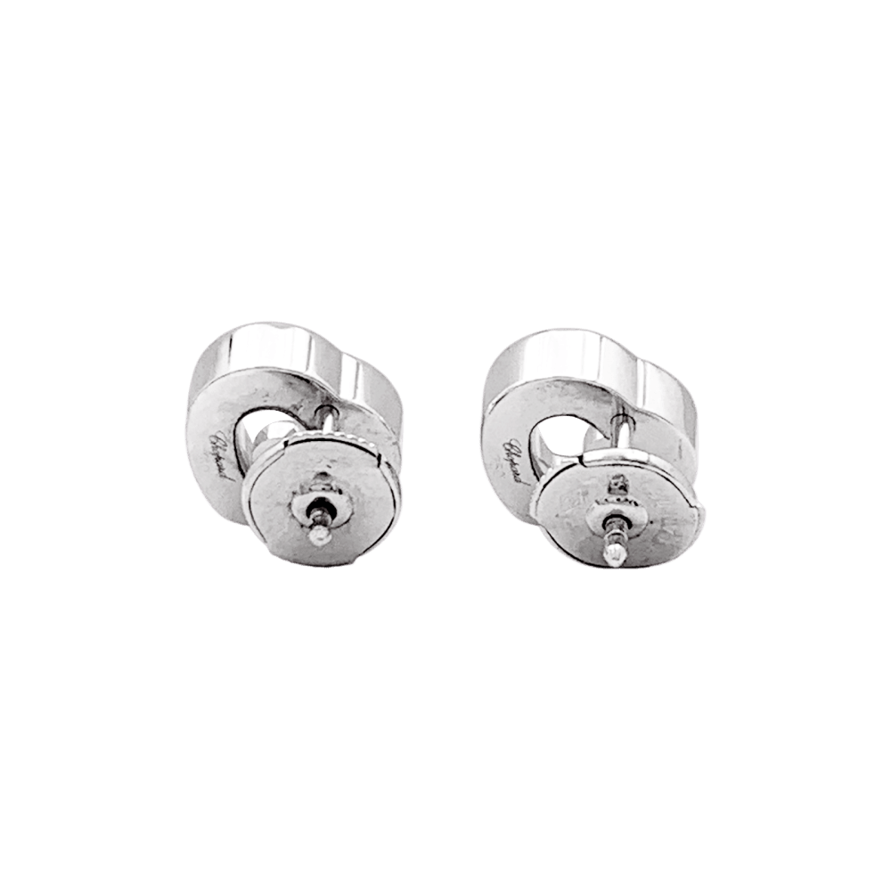 Boucles d'oreilles Chopard, "Happy Diamonds", or blanc et diamants.  5