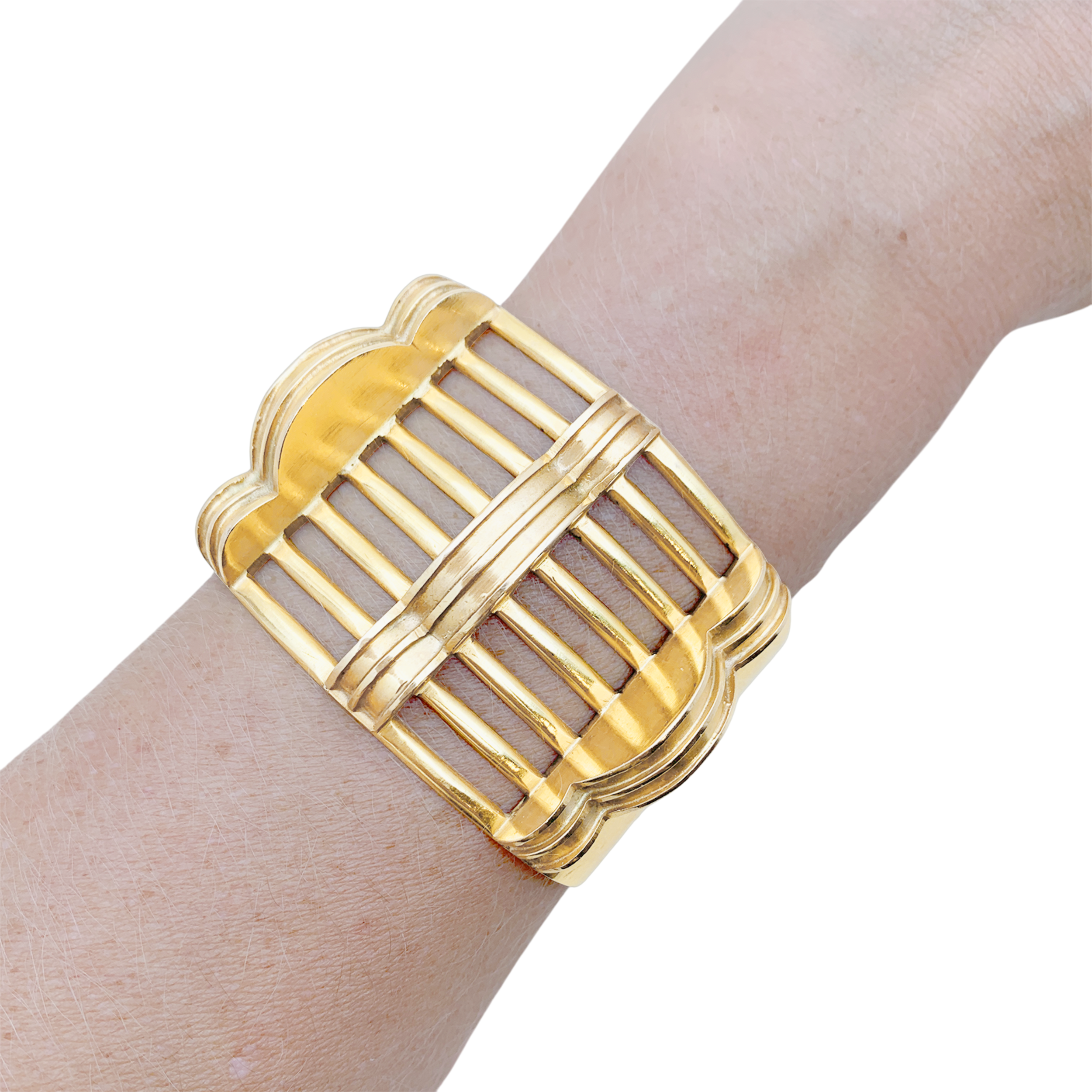 Bracelet manchette or rose.  6