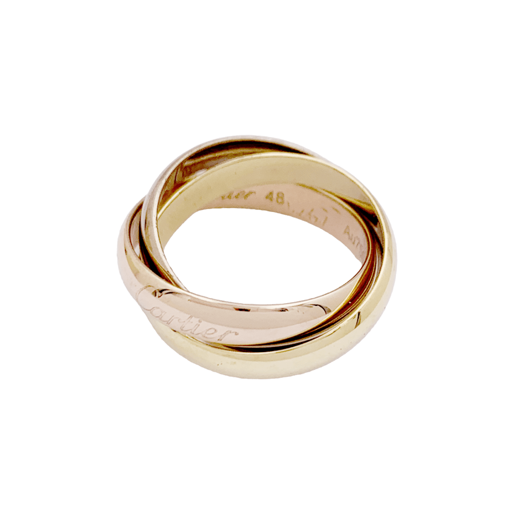 Bague Cartier, "Trinity Classique", trois ors.  3