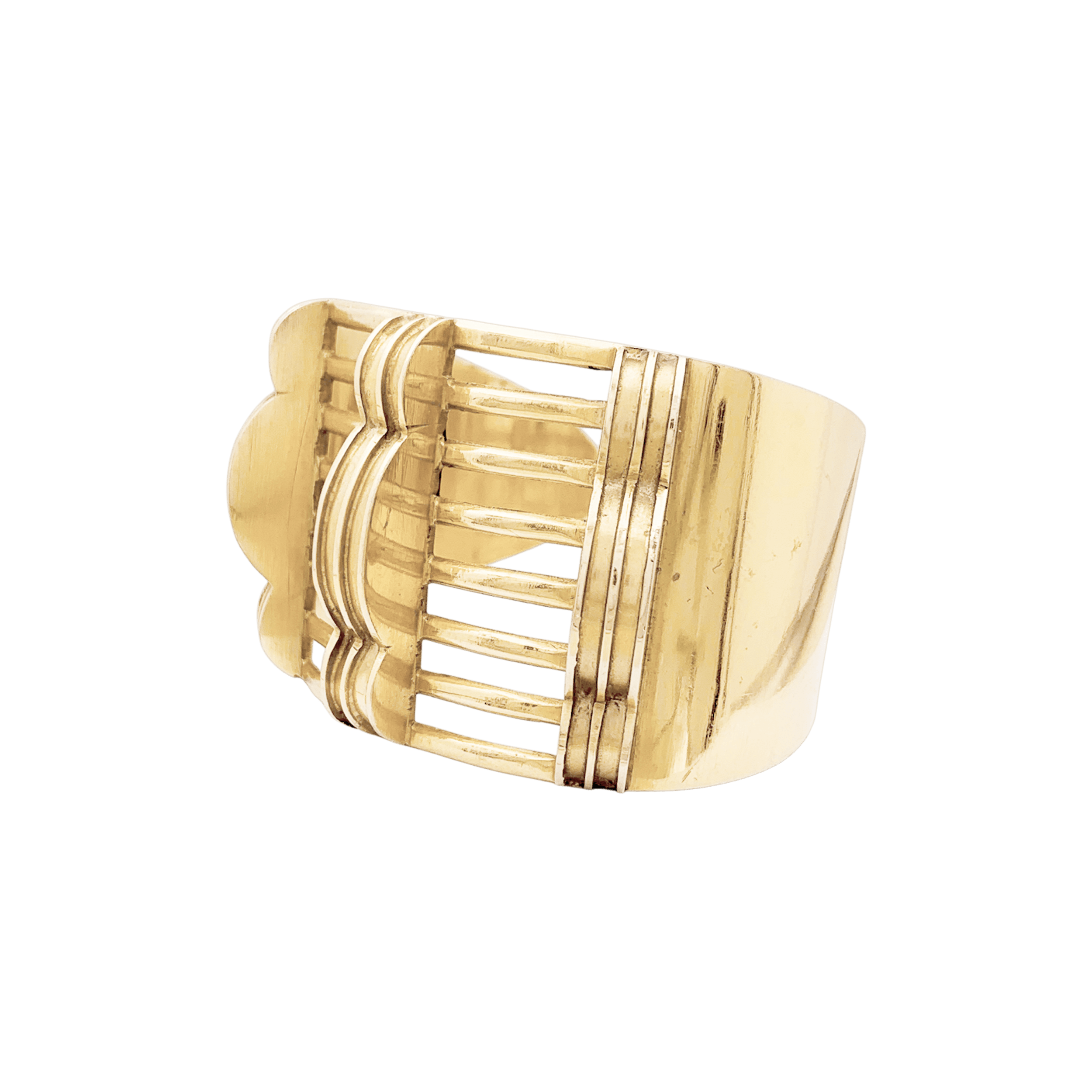 Bracelet manchette or rose.  2