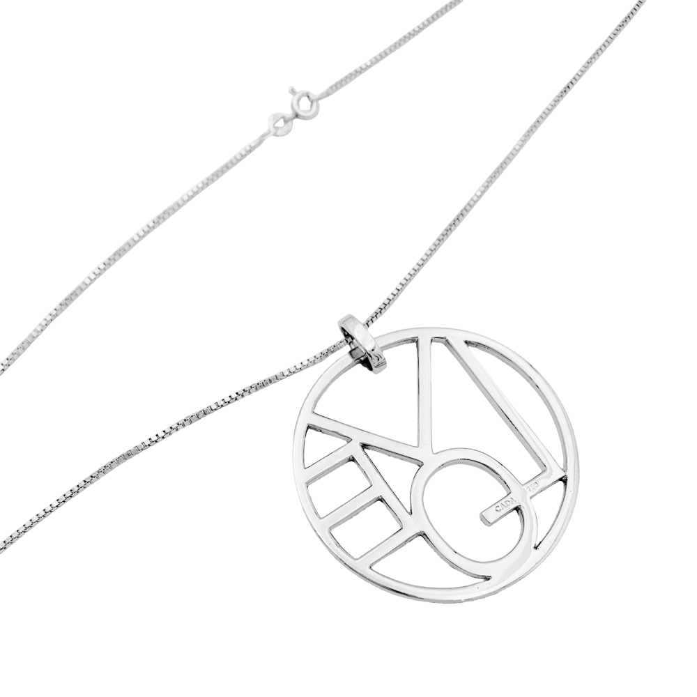 Collier Cada, "Love" or blanc et diamants.  3