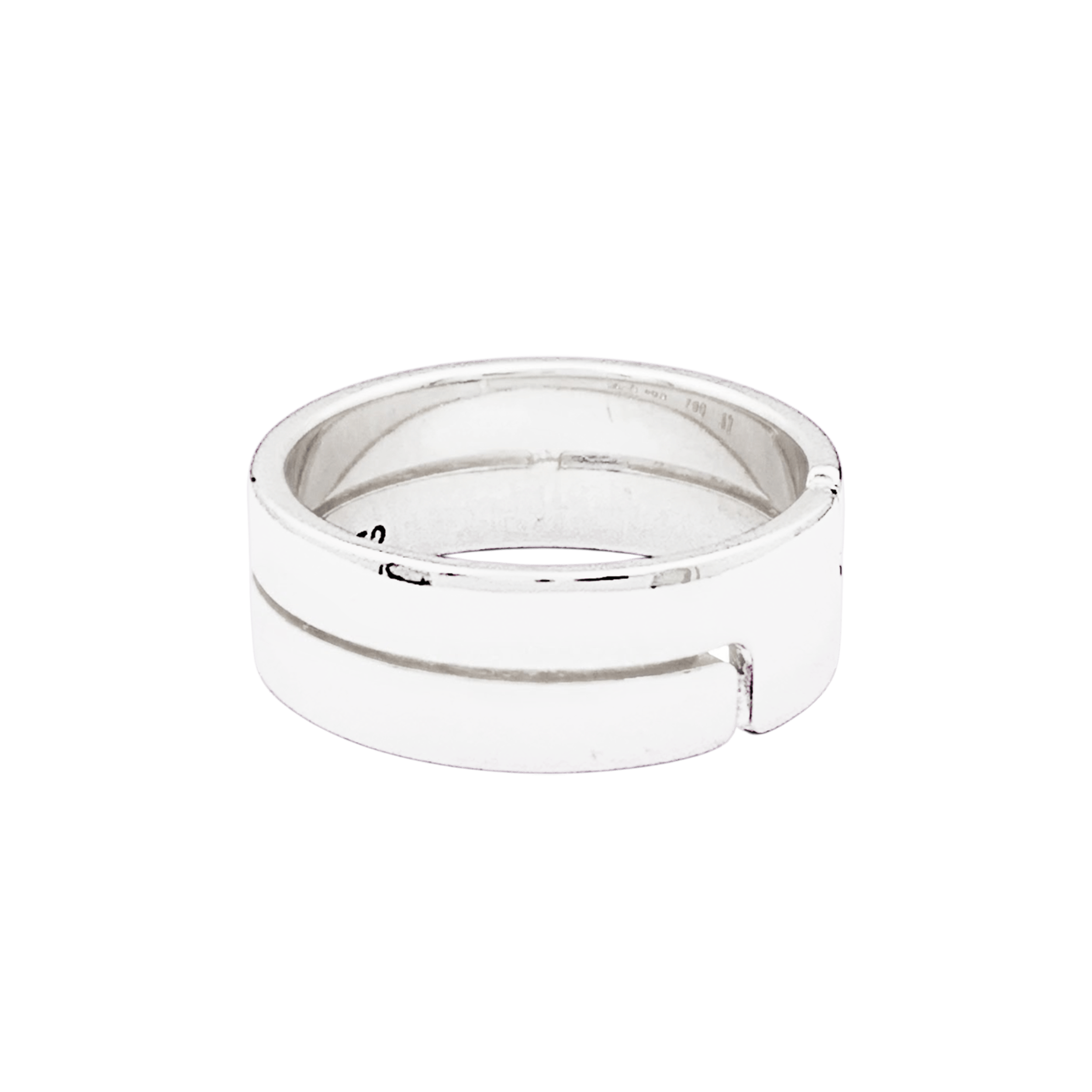 Bague Dinh Van, "Seventies", or blanc.  4