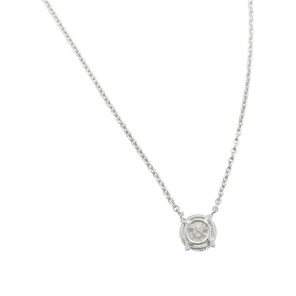 Collier solitaire diamant. 3