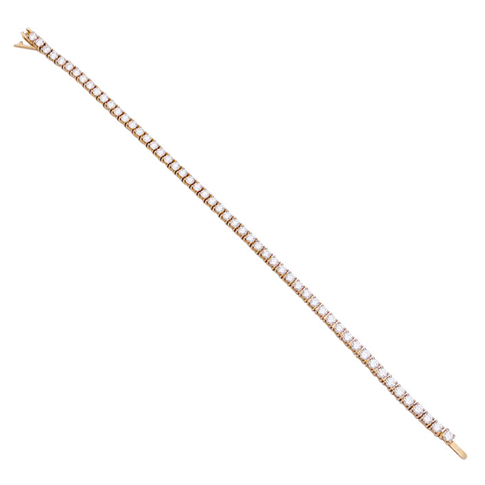Bracelet Cartier, "Lignes Essentielles", or rose, diamants. 2