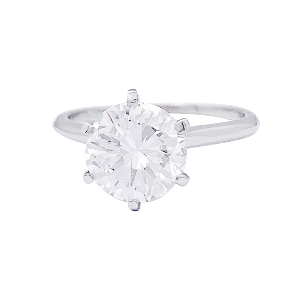 Solitaire or blanc et platine, 2,17 cts. 1