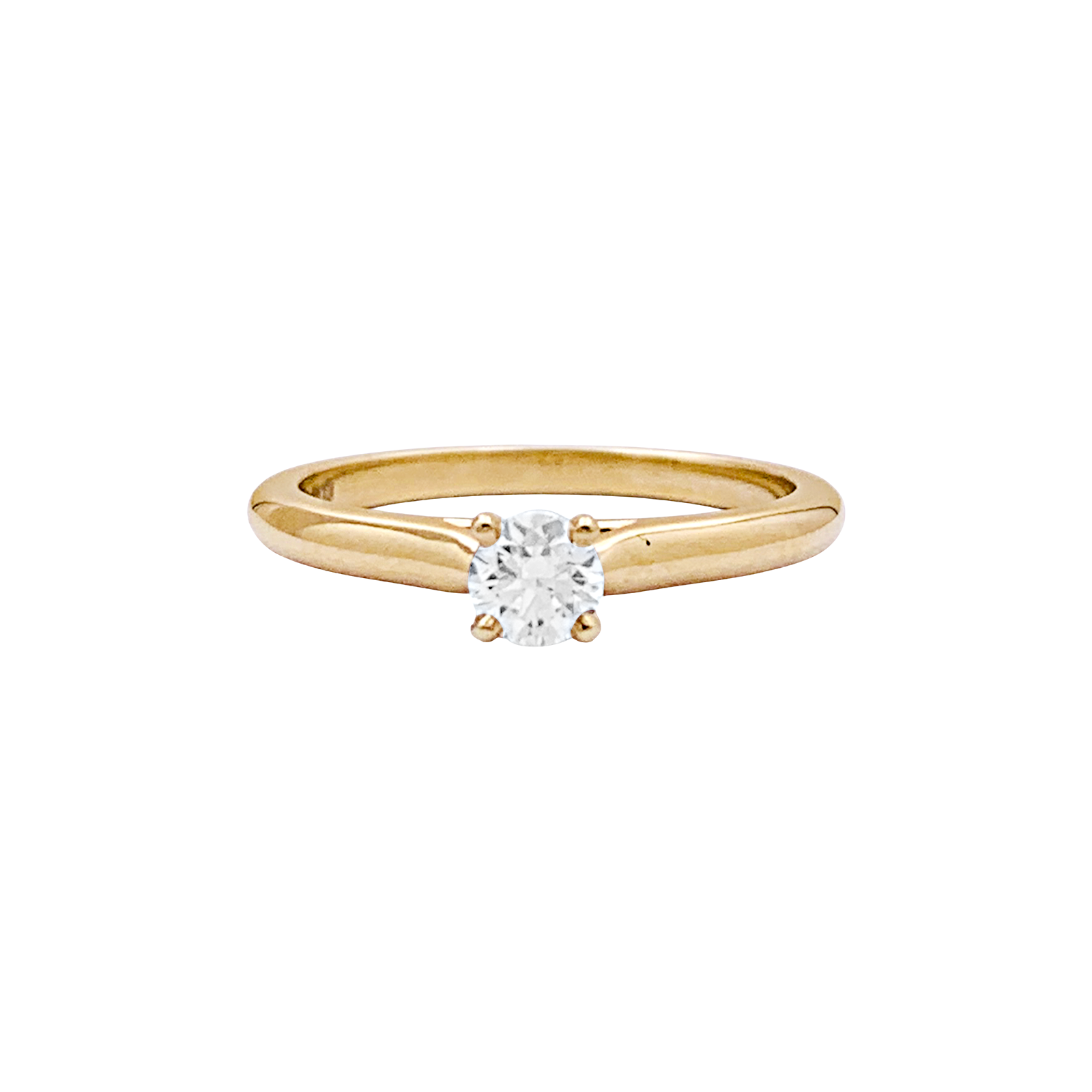 Solitaire Cartier,"1895", or jaune, diamant. 1
