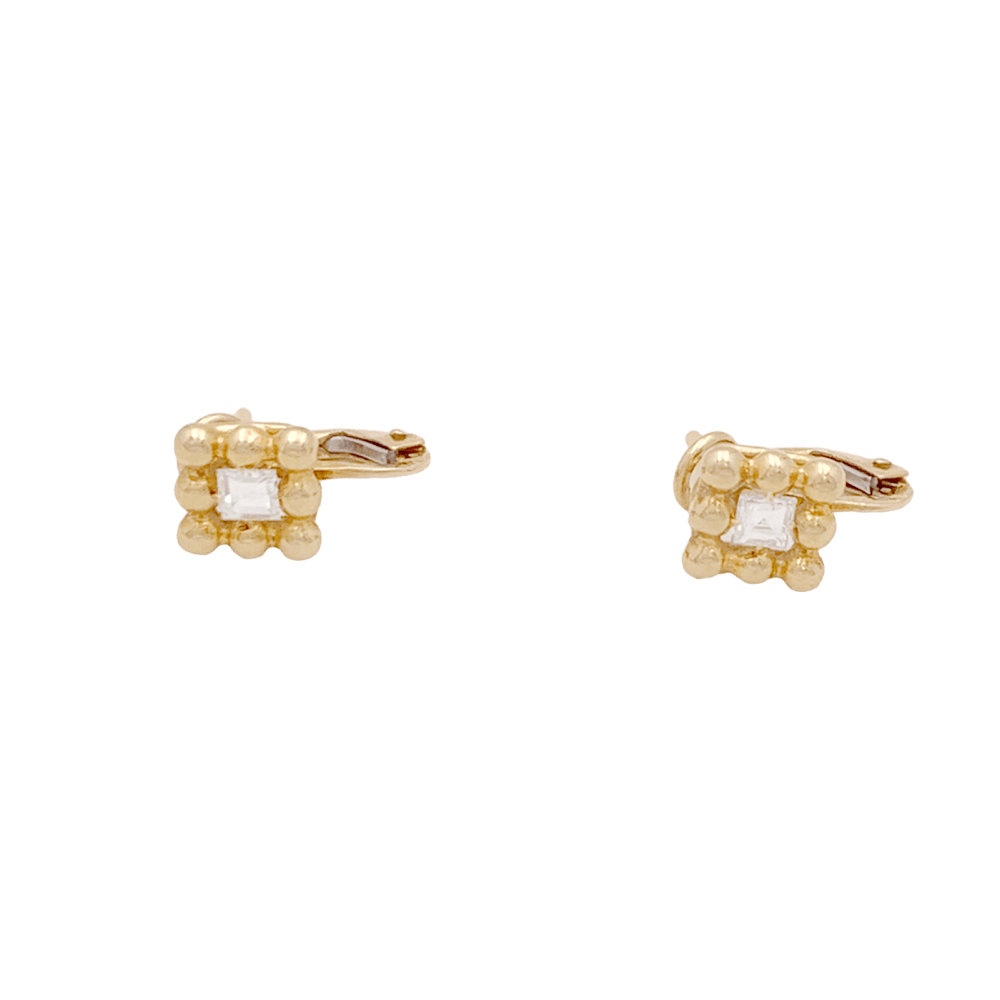 Boucles d'oreilles Chaumet, or jaune et diamants. 2