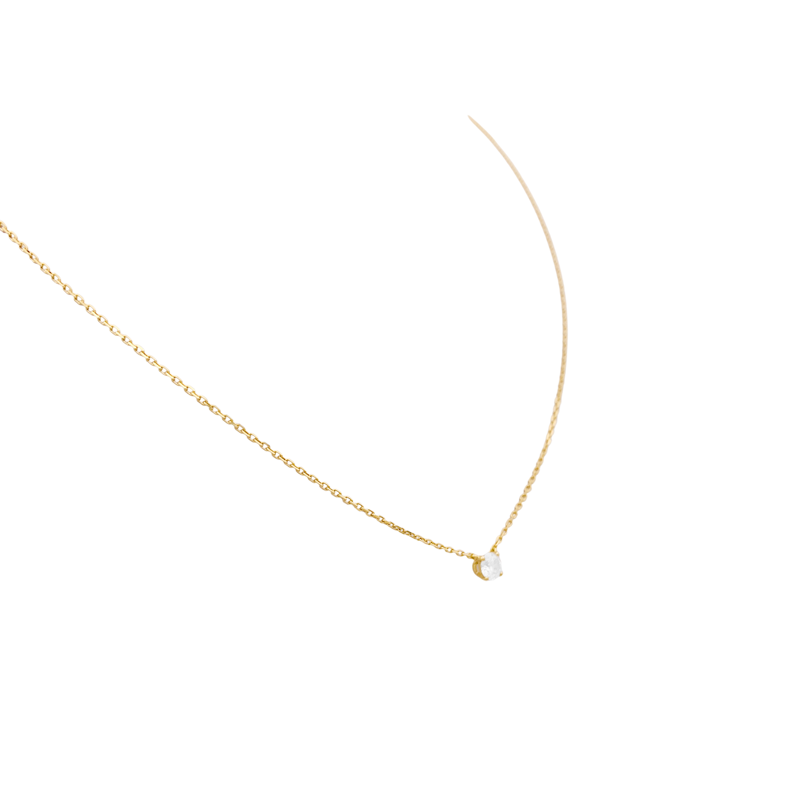 Collier Cartier, "1895", or jaune, diamant 0,24 ct. 2
