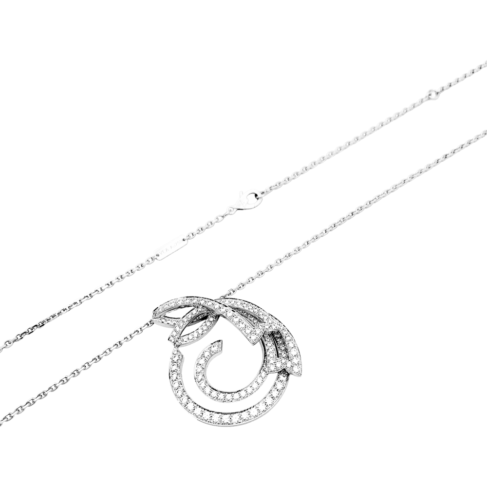 Sautoir Van Cleef & Arpels, "Contes d'Hiver", or blanc et diamants. 4