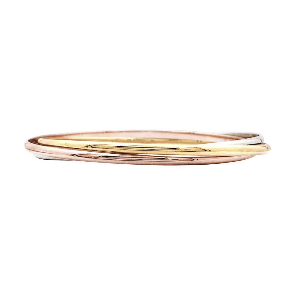 Bracelet Cartier, "Trinity", 3 ors, petit modèle.   1
