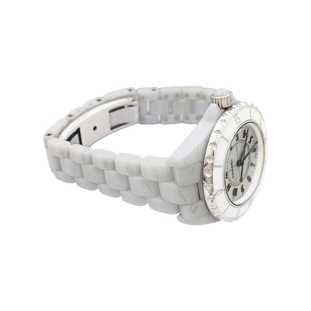 Montre CHANEL, "J12", céramique blanche.  3