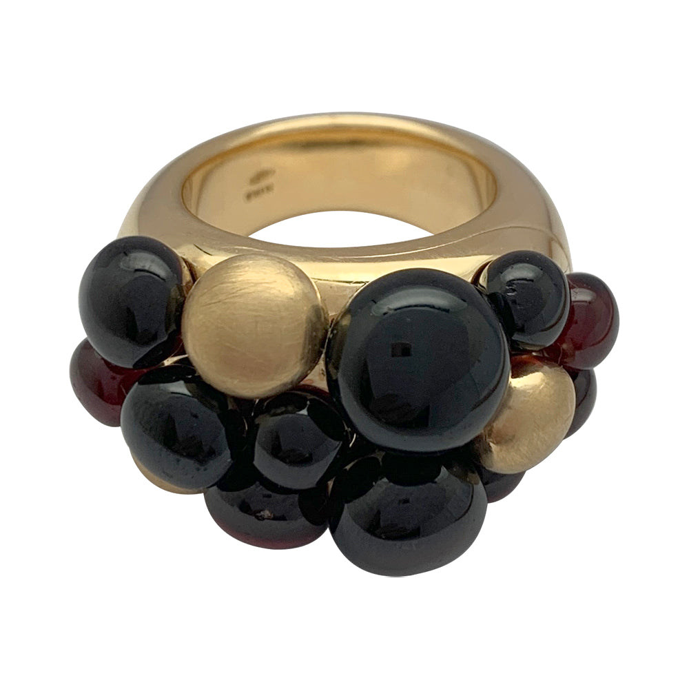 Bague Pomellato, "Mora", or jaune, grenats. 2
